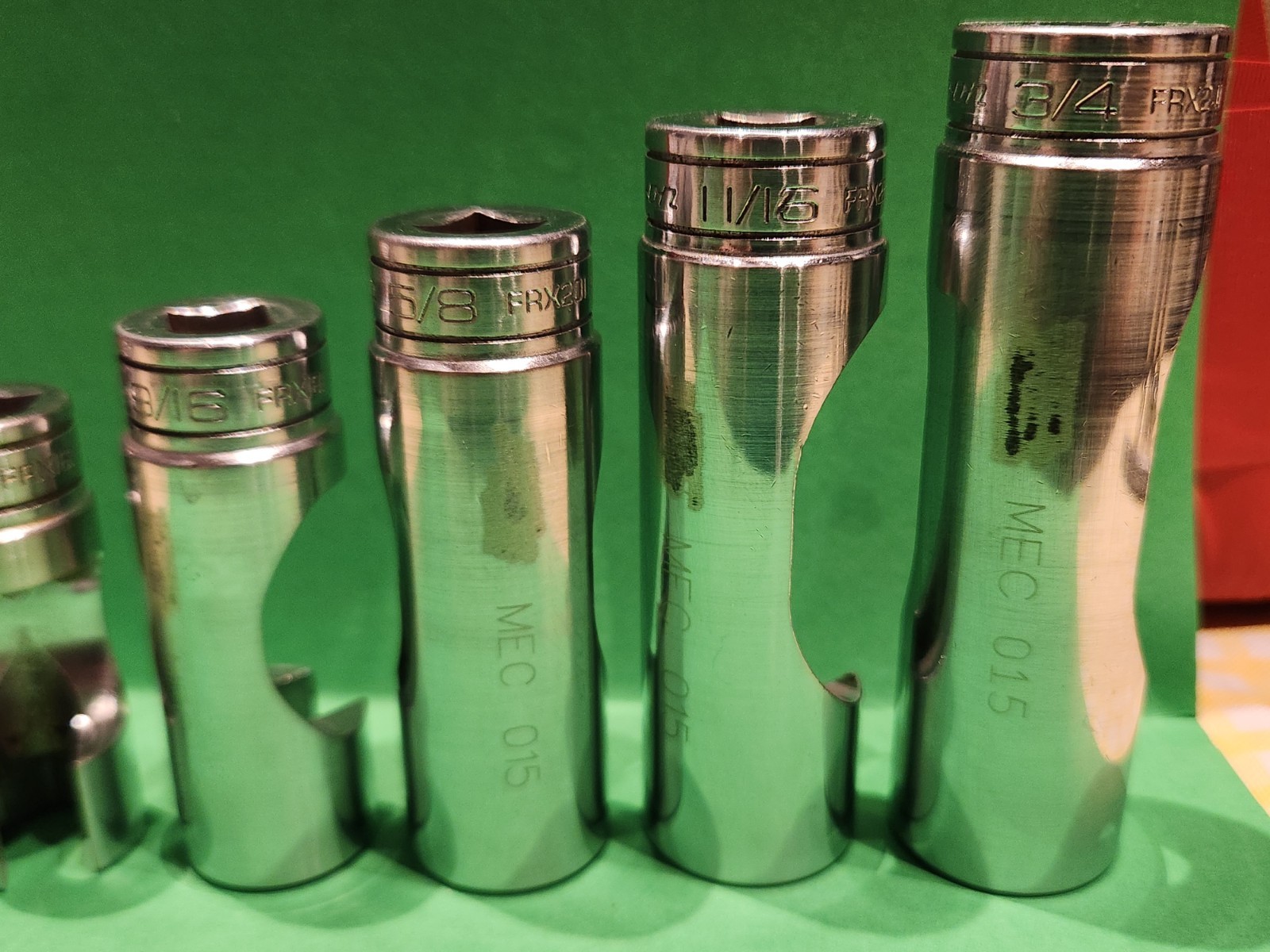 Snap On 7pc 3/8″ Dr. 6-Pt. Deep Flare Nut SAE Socket Set 3/8″-3/4″ 207FRX READ