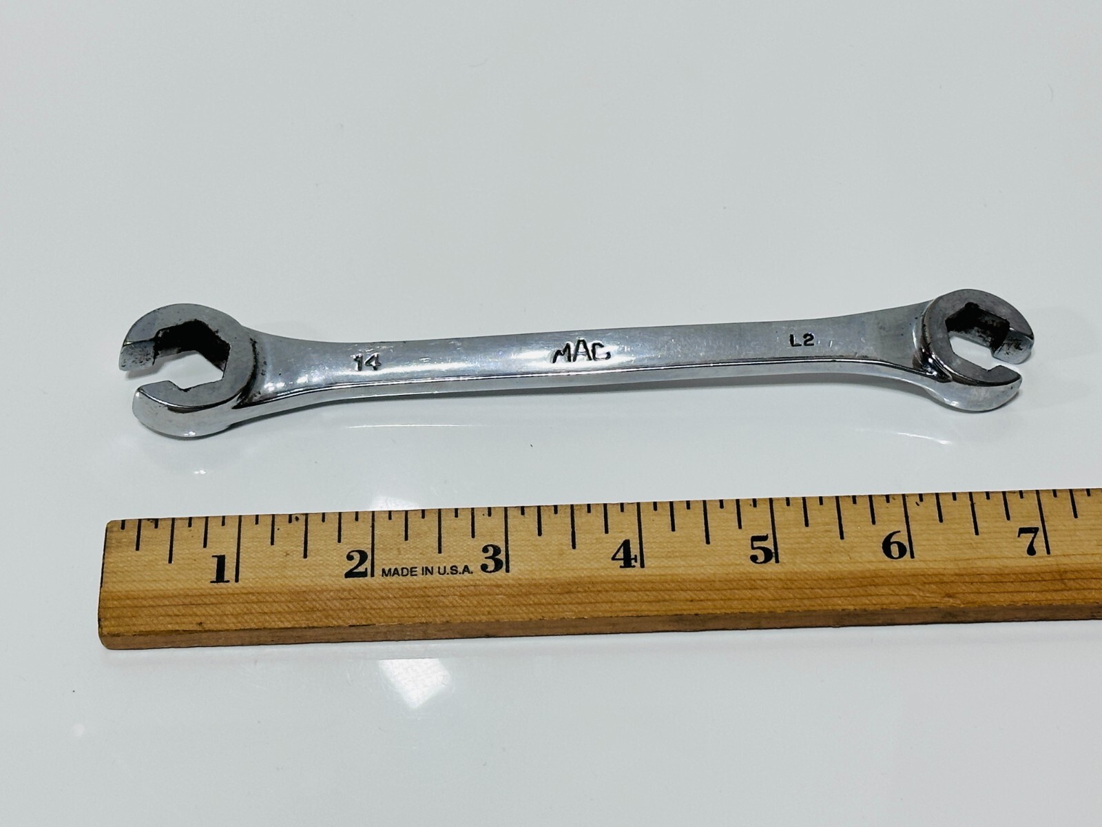 MAC Tools USA OHBM1314 Metric 13mm x 14mm Double Flare Nut Line Wrench – 6 Point