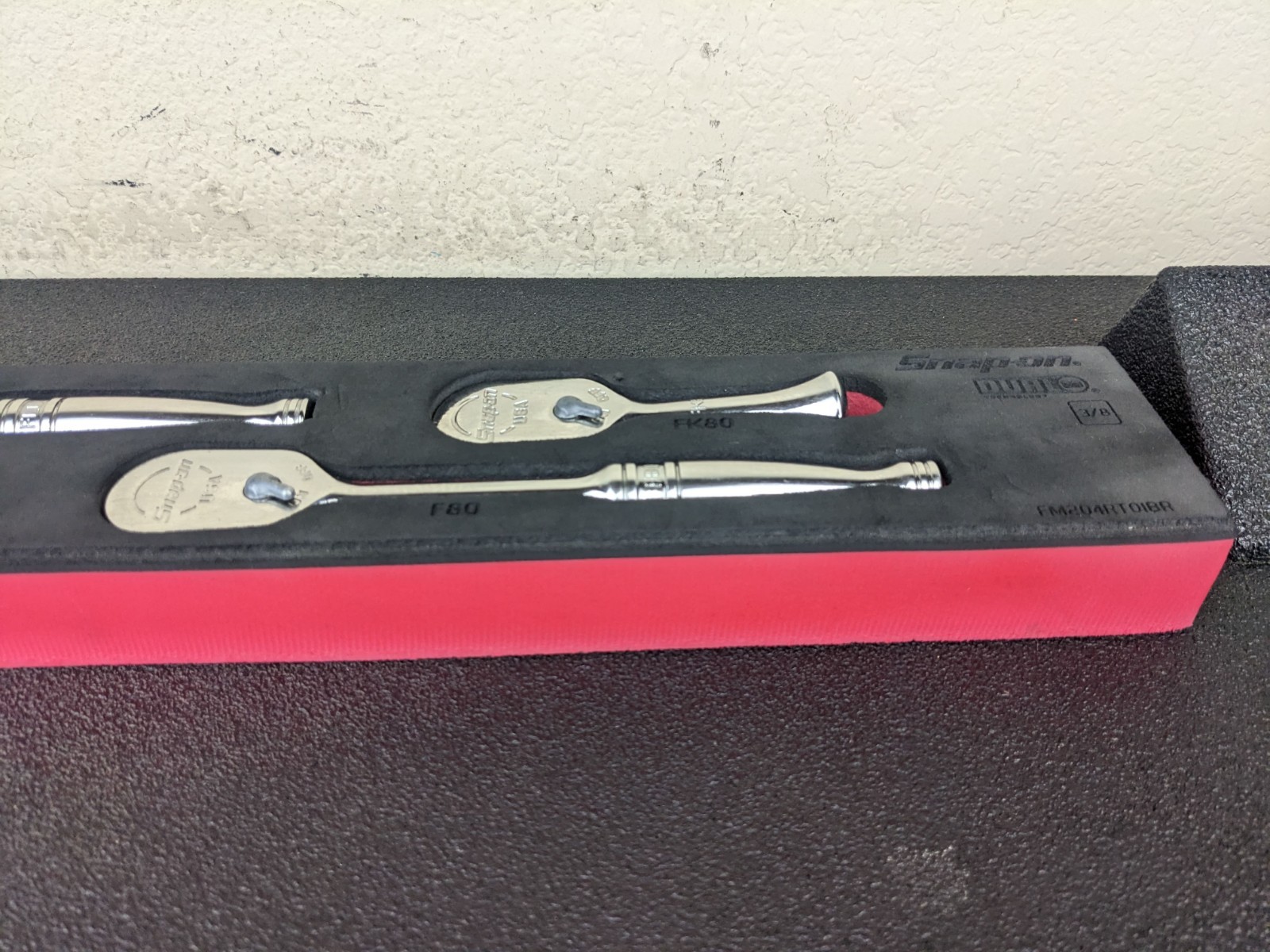 #bn602 Snap On 204RT01FR 3/8″ Drive Ratchet Set Pro-fi Red FK80 F80 FL80 FLL80