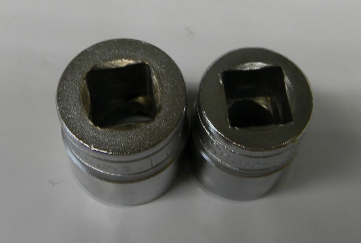 SNAP-ON 3/8″ DRIVE 2PC SAE 8PT DOUBLE SQUARE SOCKETS 7/16″ #F314 AND 1/2″ #F316