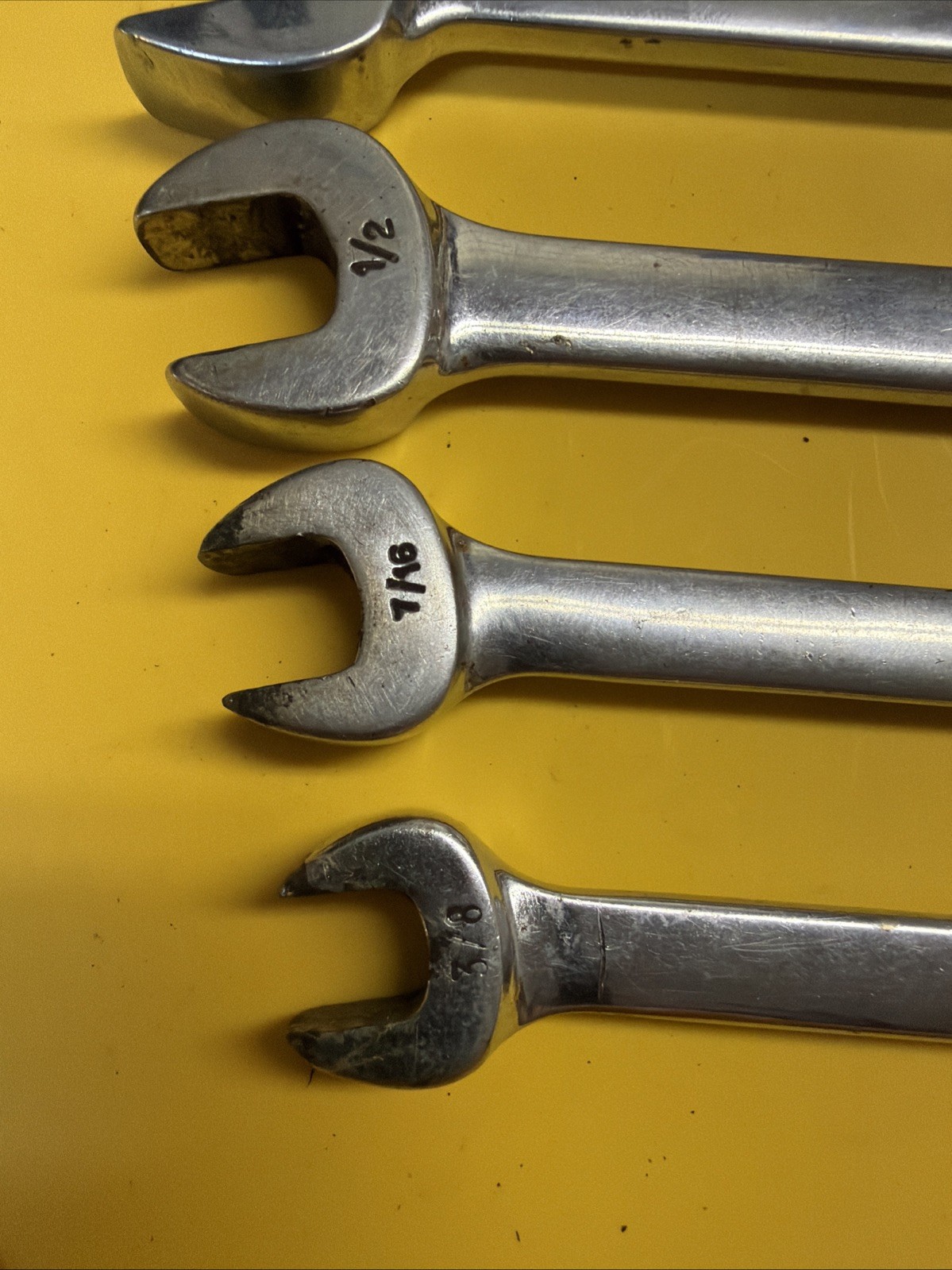 Snap-On Tools USA SAE Open-End RXS Flare Nut Combination Wrench SET of 7