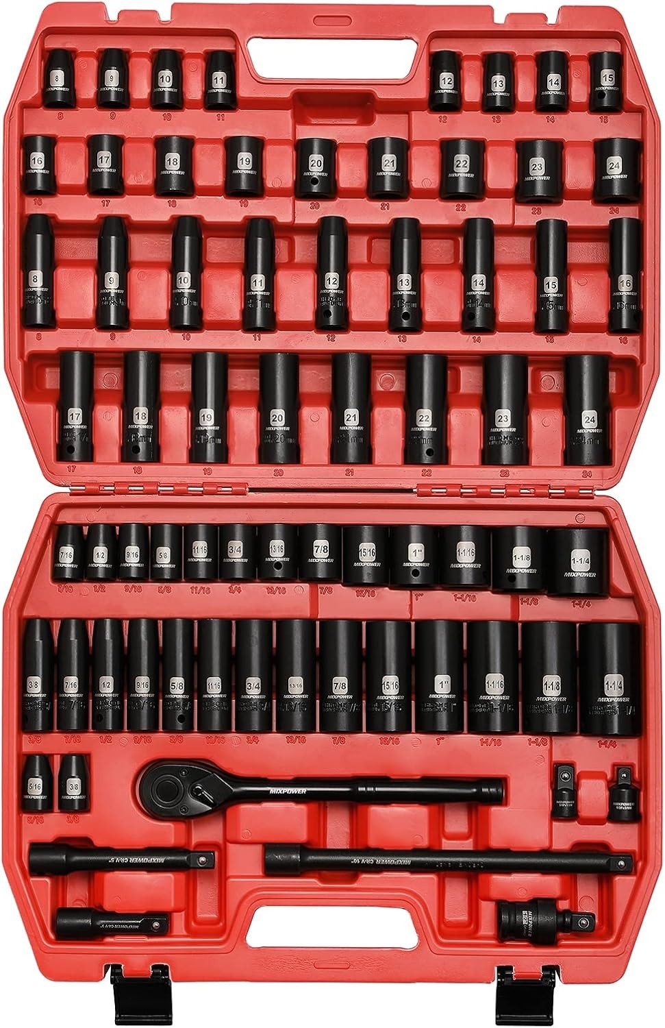 Durable 70-Piece Impact Socket Set with High-Torque Design – Quality Guaranteed