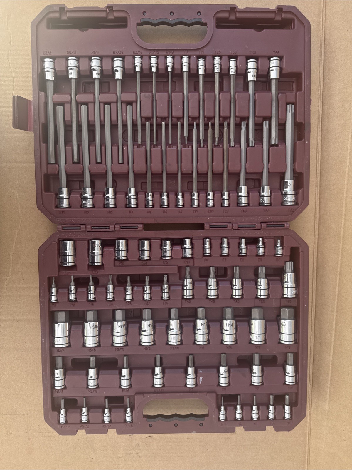 Matco Tools 75 Piece Master Torx And Hex Socket Set Snap Latch Case SBS75VA