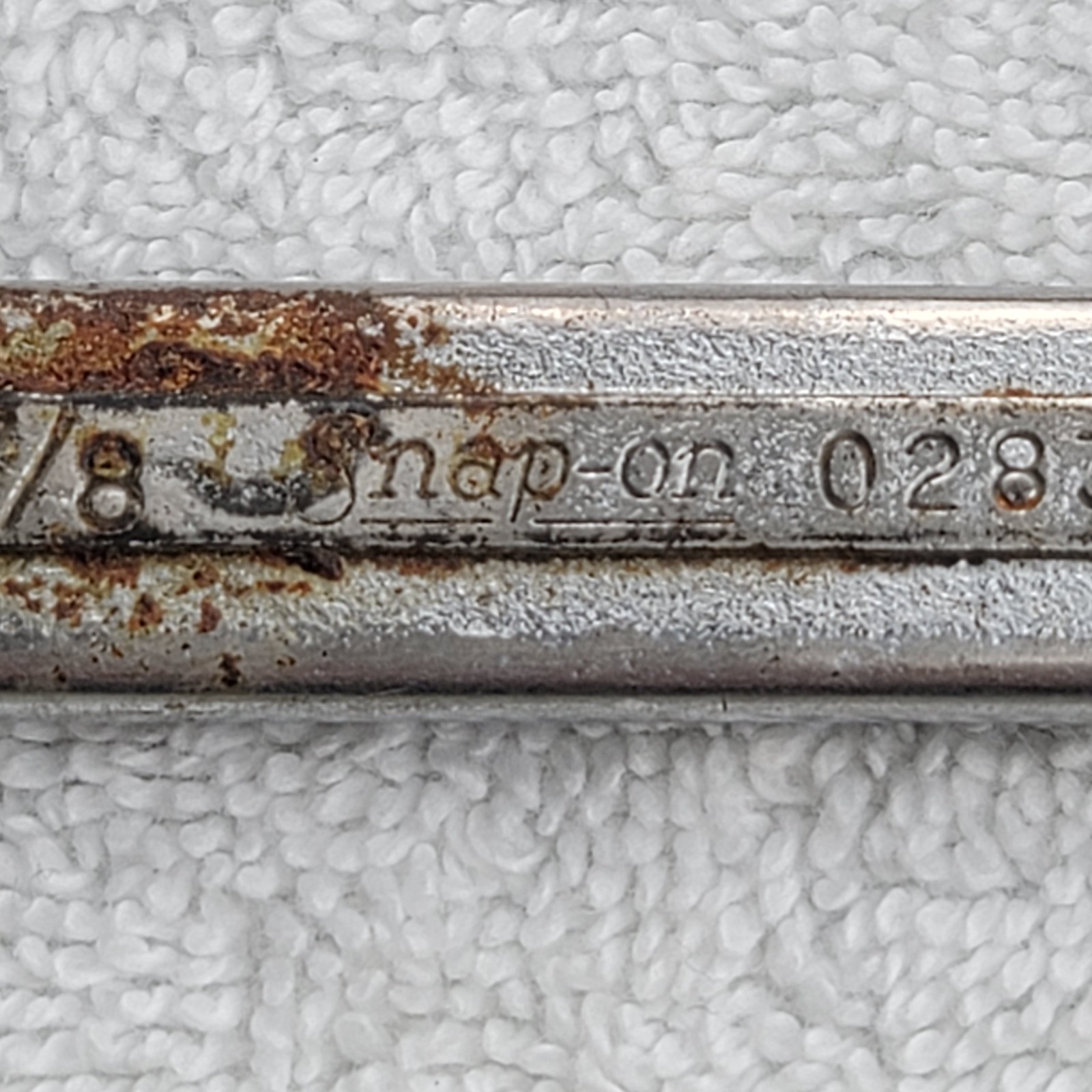 Snap-on 02830 Double Open End Wrench 7/8 15/16 USA SAE Made in USA