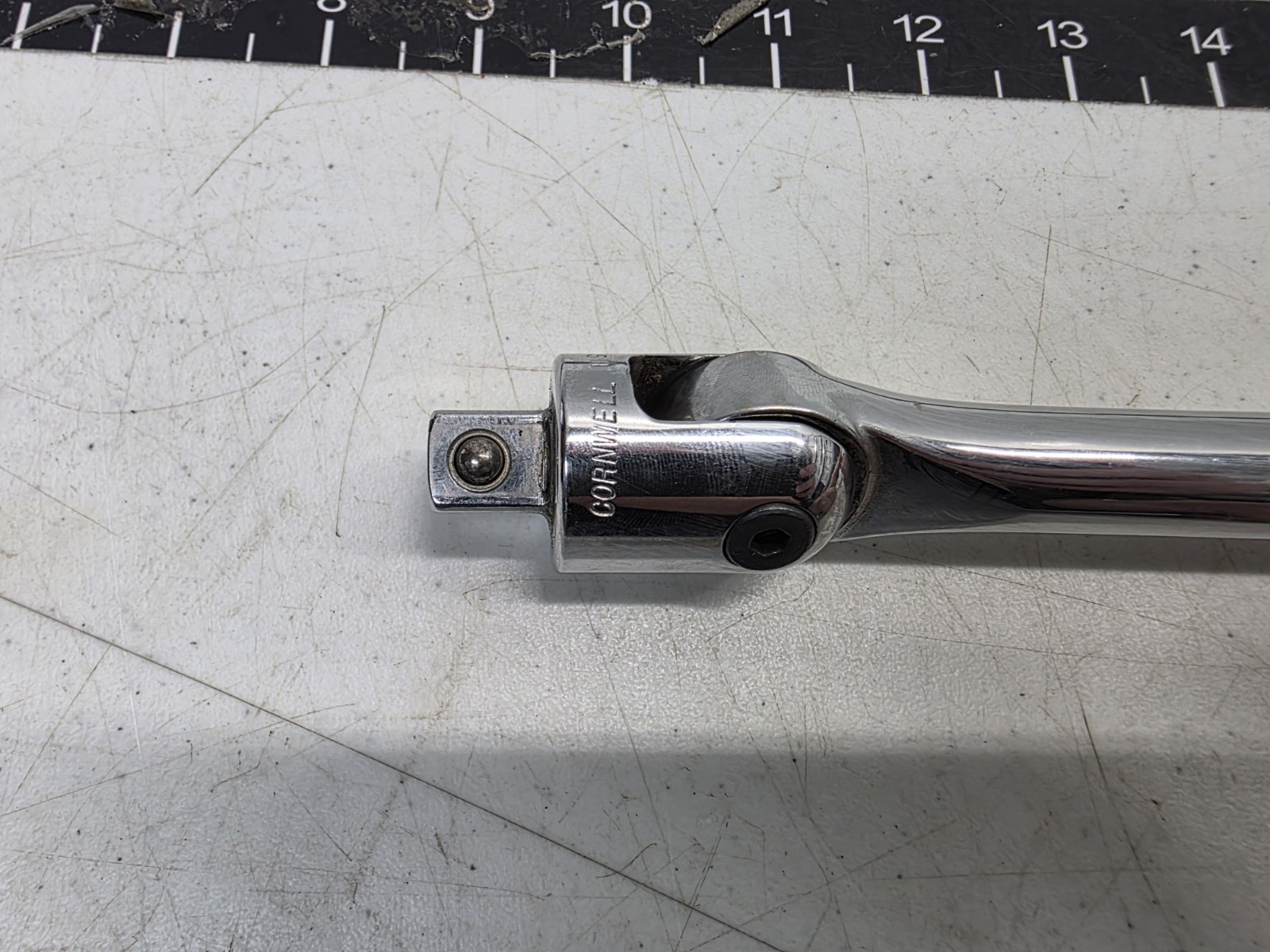 Cornwell Tools 1/2” Drive 27” Flex-Head Breaker Bar Chrome HF327 USA