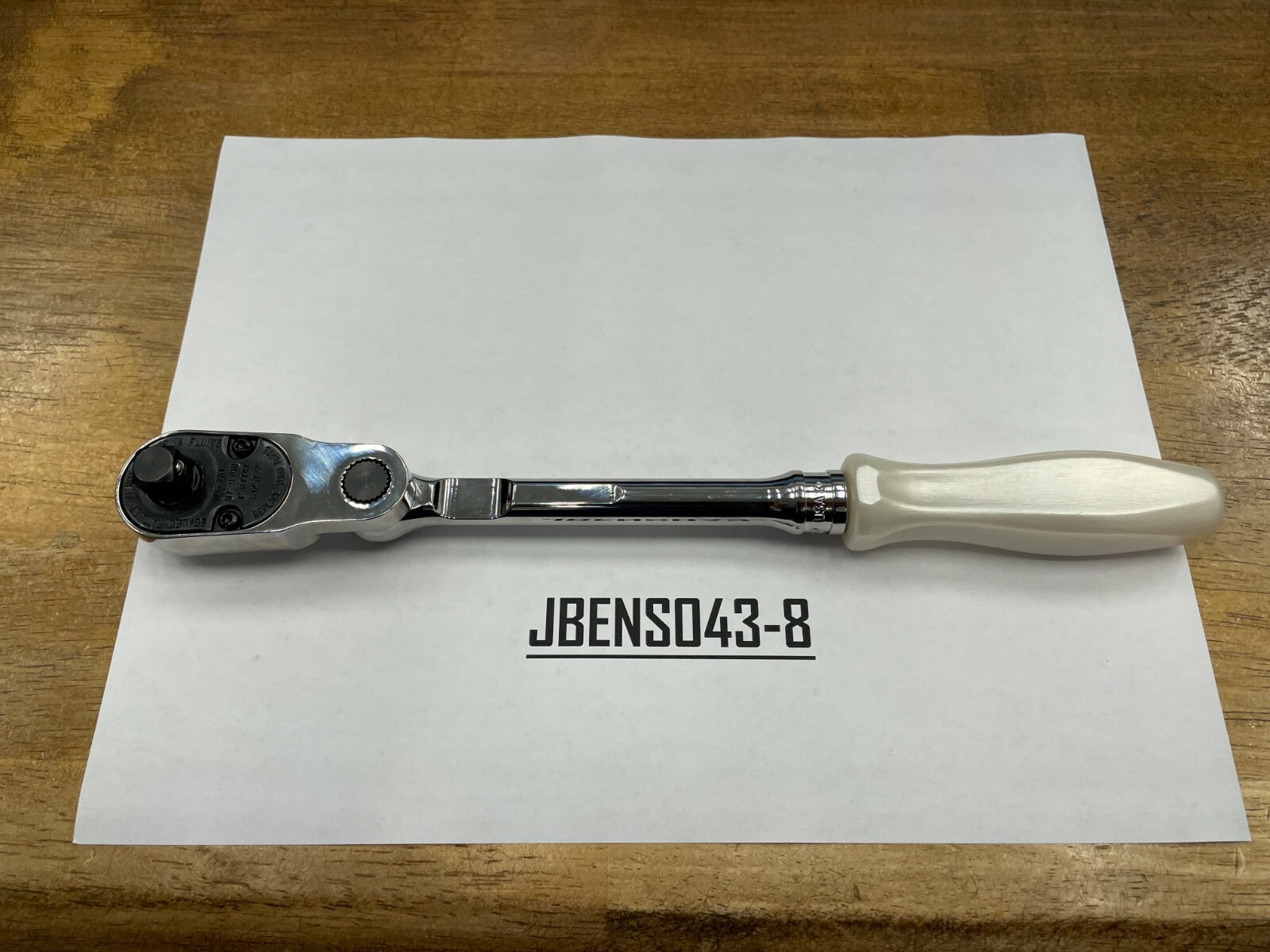 Snap-on Tools PEARL WHITE 3/8″ Drive Hard Grip Multi-Position Ratchet FHD80MPPW