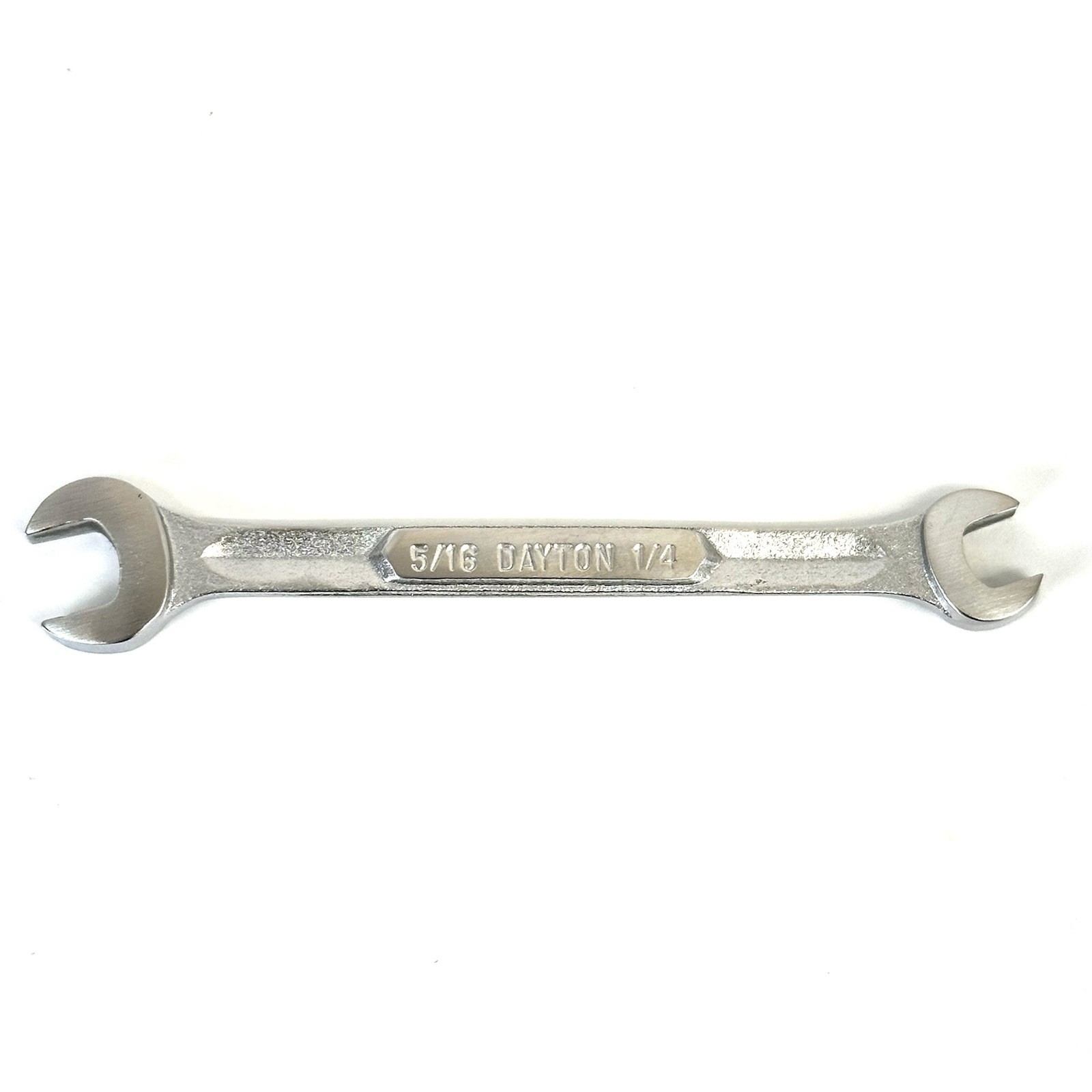 Dayton 5/16″ x 1/4″ Ignition Double Open End Wrench 4×157 Vtg USA