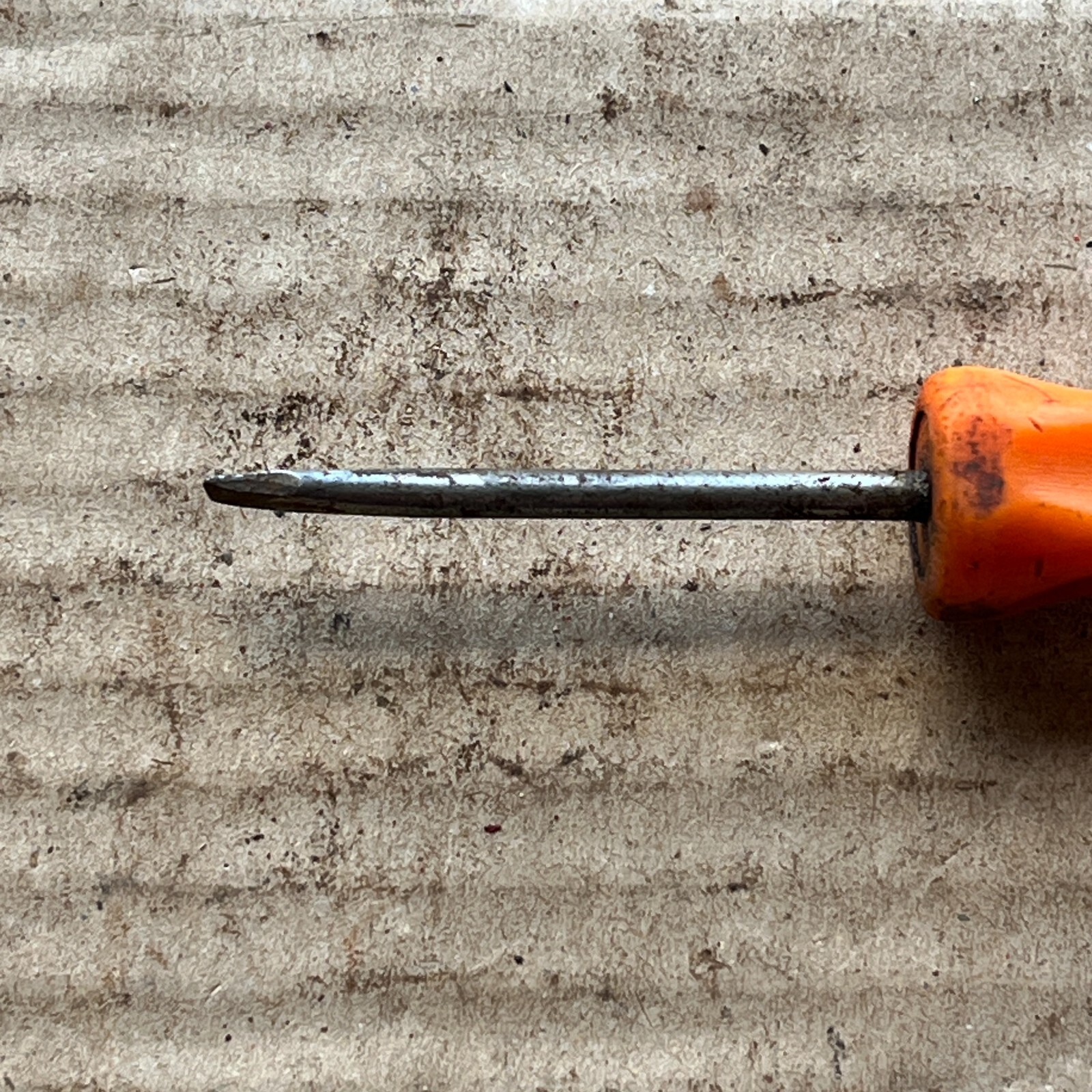 Snap On SPP46B Flathead Slotted Screwdriver ORANGE Hard Handle USA 4.5″ – a