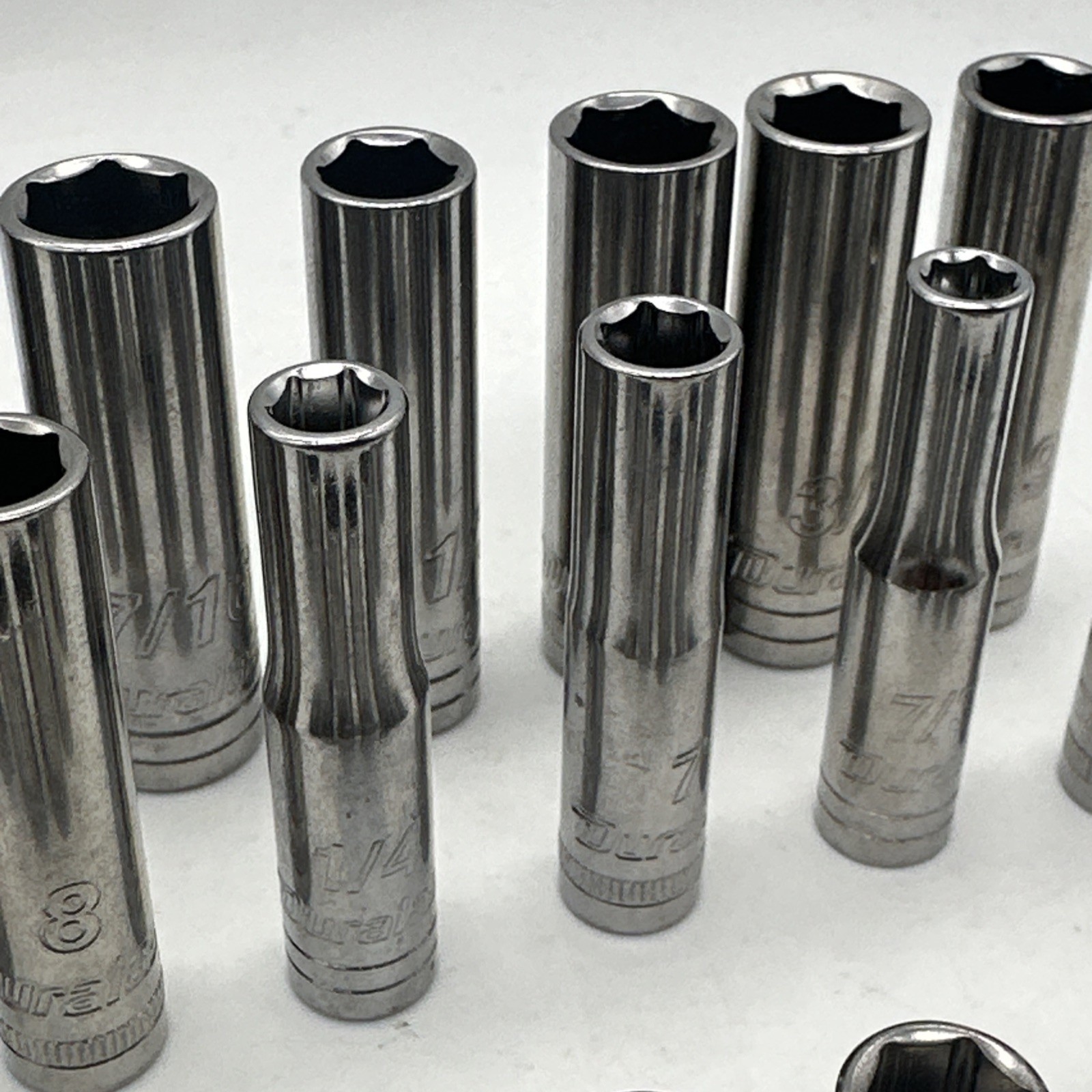 Duralast 29 Piece Socket And Extension Set Loose 3/8” 1/4” Drive