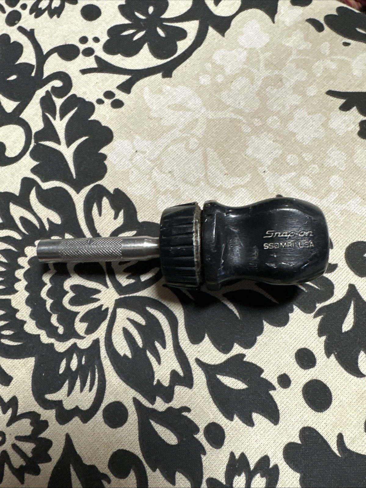 Snap-On Stubby Ratcheting Screwdriver SSDMR1A Black