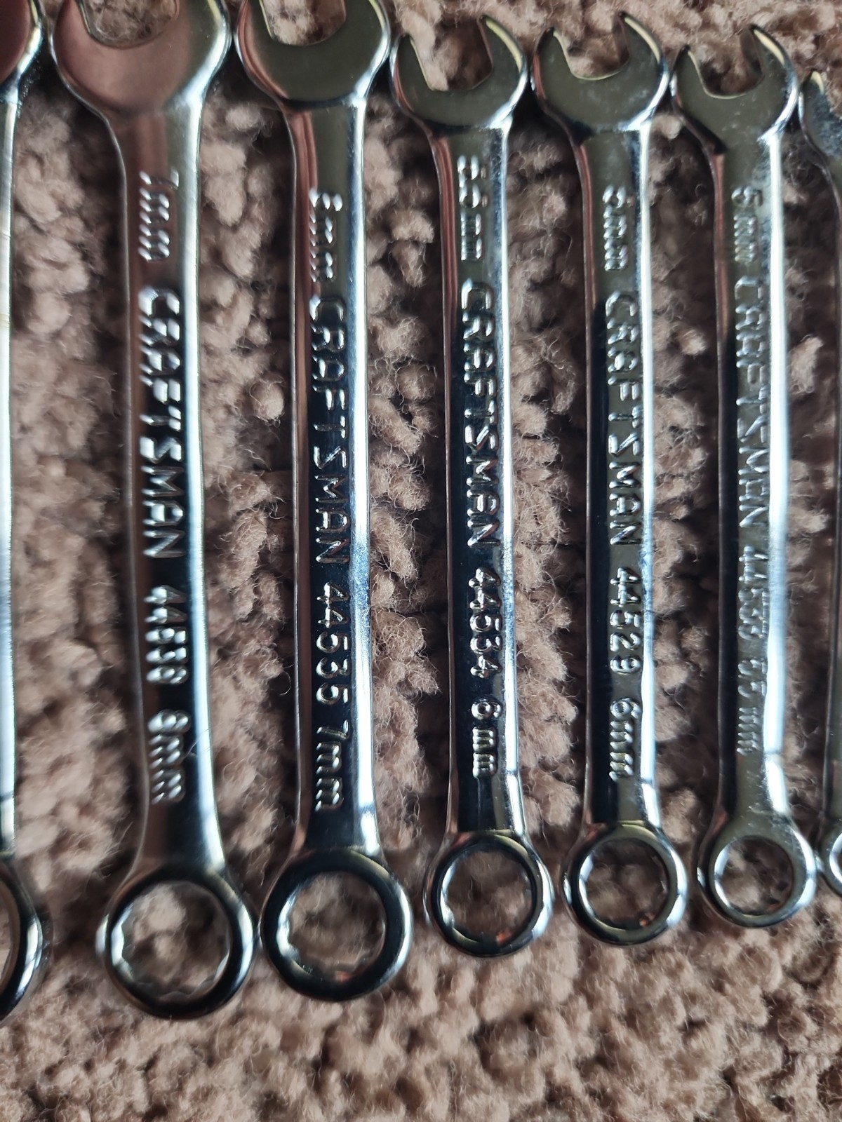 Craftsman 43443 METRIC Ignition Wrench Set 10 Pieces «Super Tuff» Made In USA.