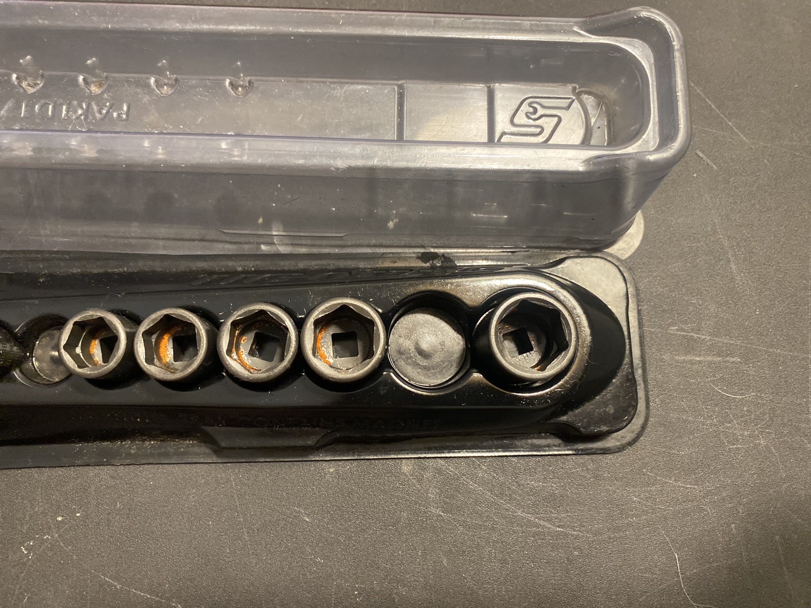 Snap On imtmm impact 1/4 drive shallow socket set 6pc INCOMPLETE READ
