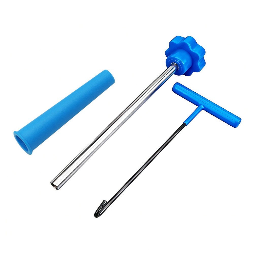 Tire Repair Valve Core Tool Set Valve Stem Puller Hook Tool and Gloves
