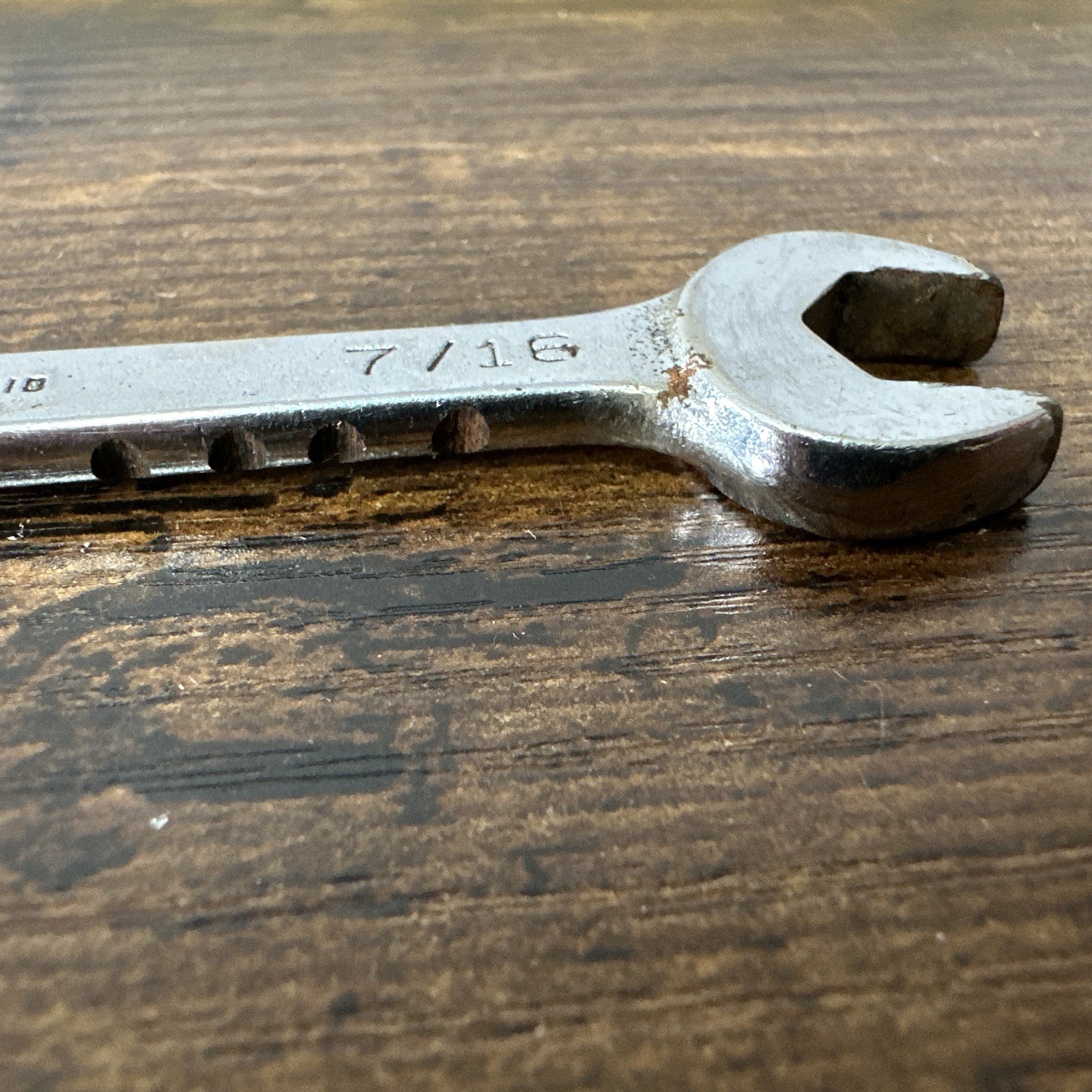 Mac Tools CW14 7/16” SAE Combination Wrench Made In Sabina OH USA