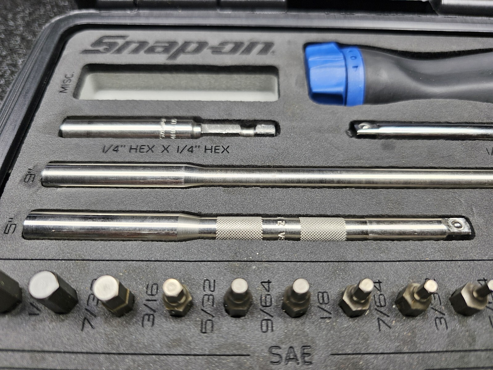 Snap-on Tools USA NEW POWER BLUE Ratcheting Screwdriver Master Set SGDMRC44FMB