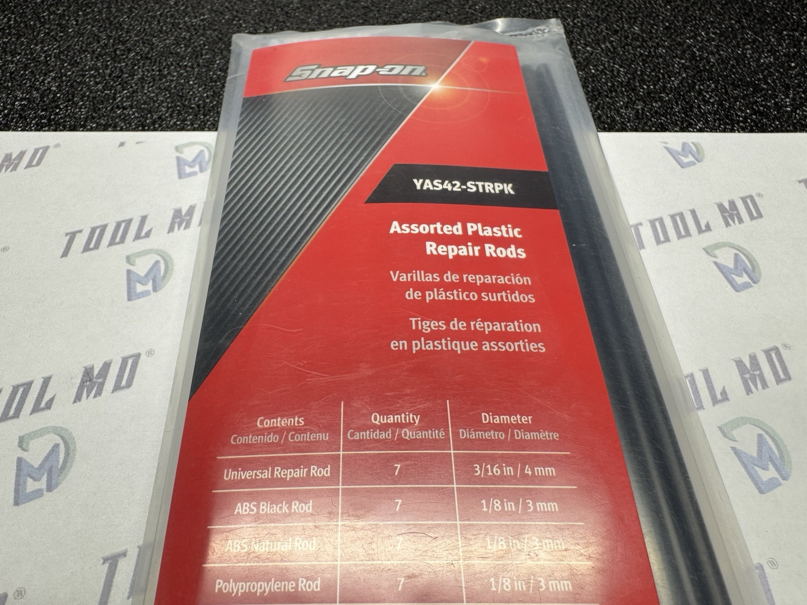 Snap-on Tools IRELAND NEW 42-Piece Assorted Plastic Repair Rods YAS42-STRPK