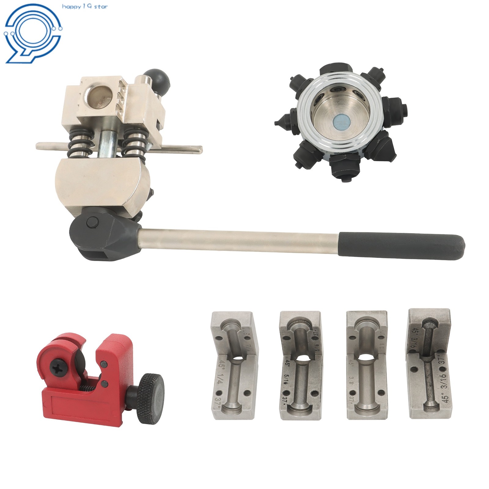 Brake Line Flaring Tool Set 45° & 37° Brake Flare Tool for 3/16″ – 3/8″ Tube