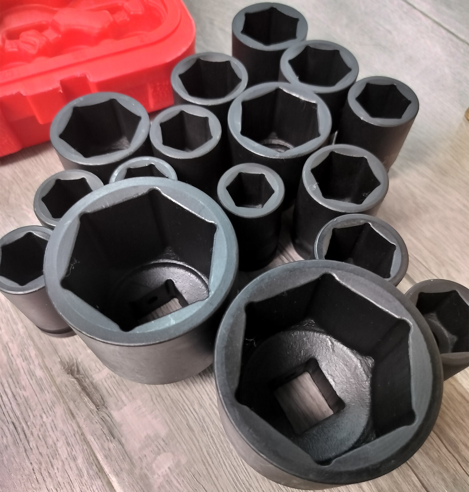 26Pcs Impact Socket Set 3/4″ Drive Deep Metric Cr-Mo Extension Bar Sliding T-Bar