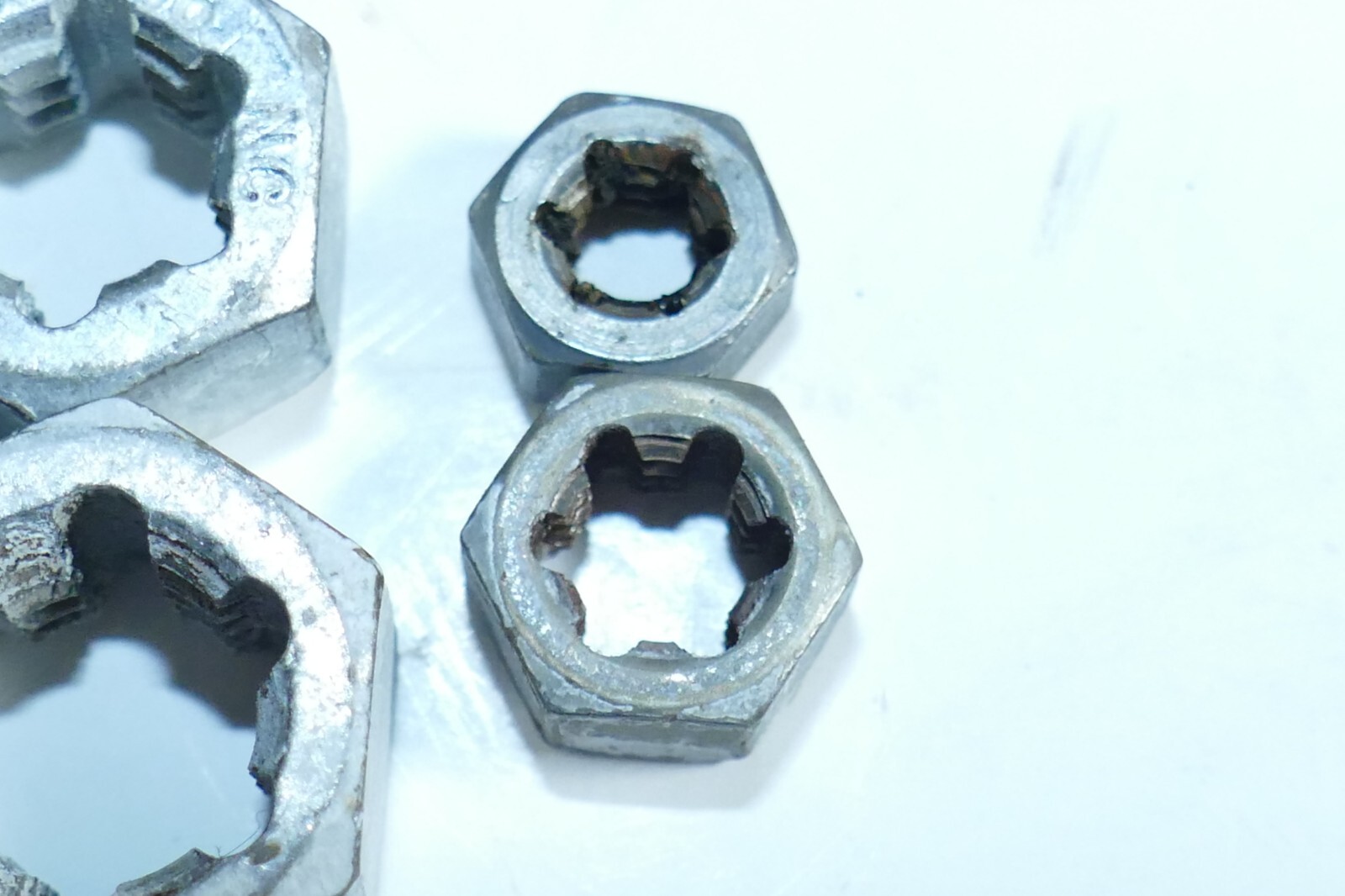 VINTAGE K-D MFG NO. 725, Hex Rethreader Die set Partial set of 9, one missing