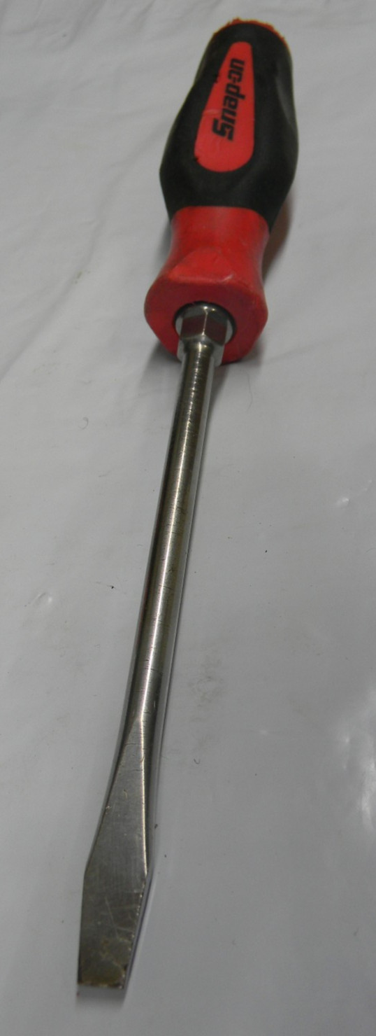 SNAP-ON RED SOFT GRIP FLAT TIP 5/16″ BLADE STANDARD SCREWDRIVER #SGD6BR