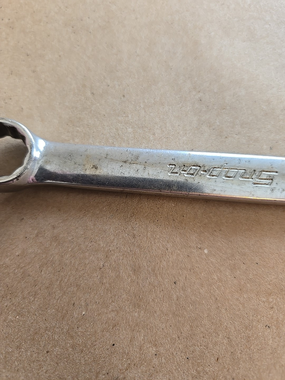 Snap On 9/16″ 12PT SAE Short Chrome Combination Wrench OEX180B