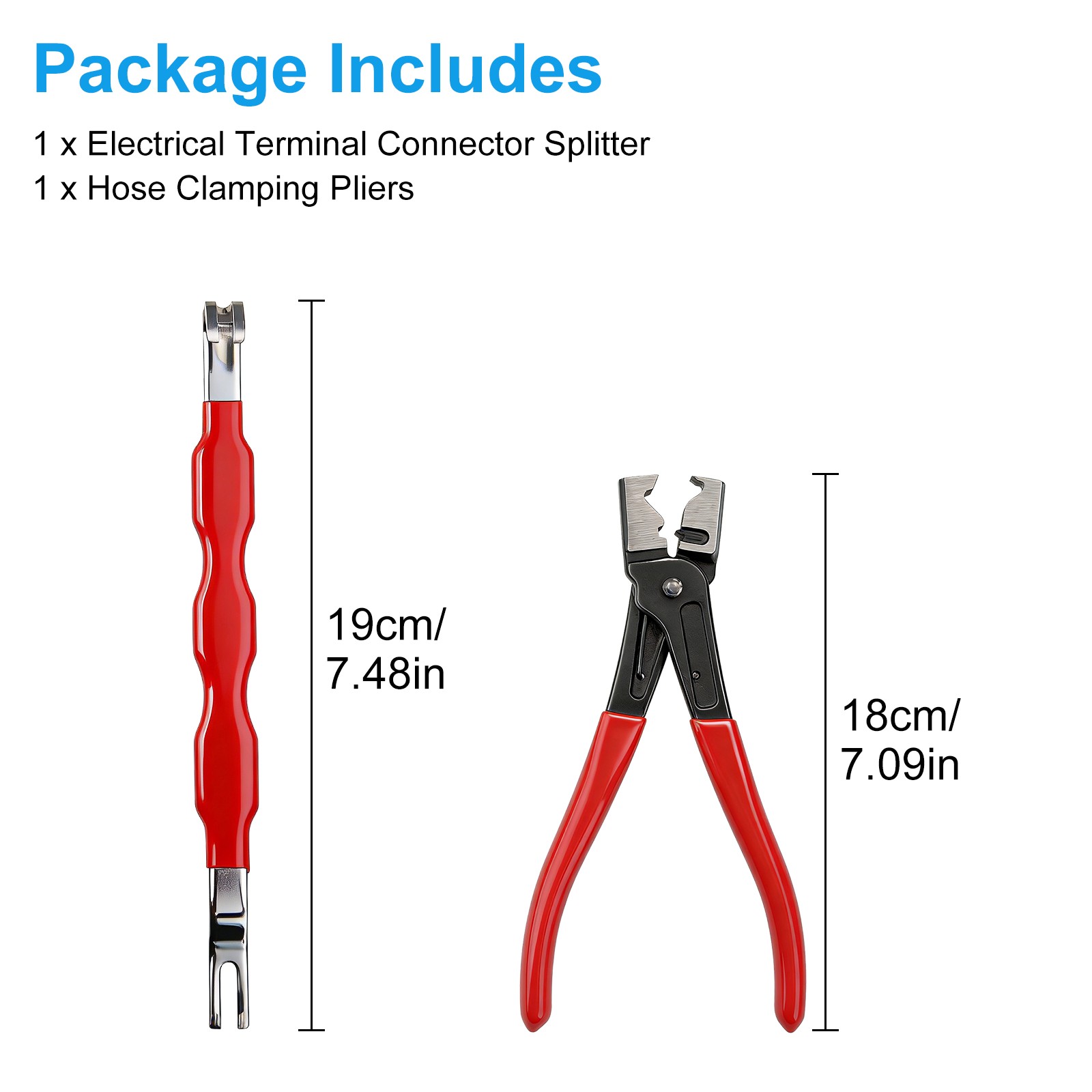 2PCS Car Electrical Disconnect Pliers Hose Clamp & Wire Connector Separator Tool