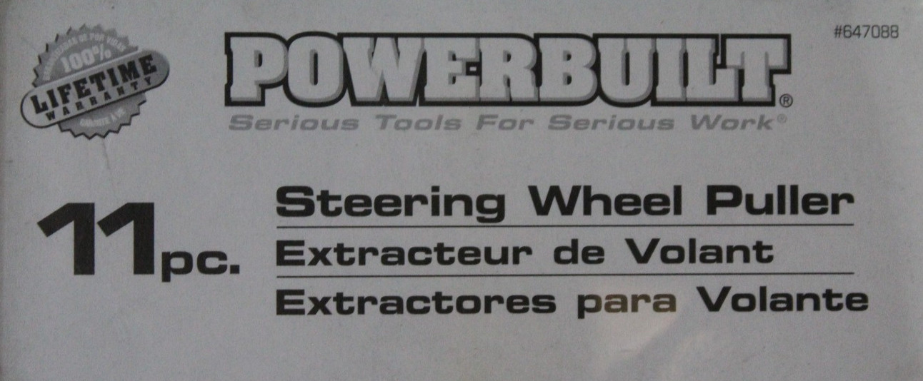 POWERBUILT 647088 11 PIECE STEERING WHEEL PULLER