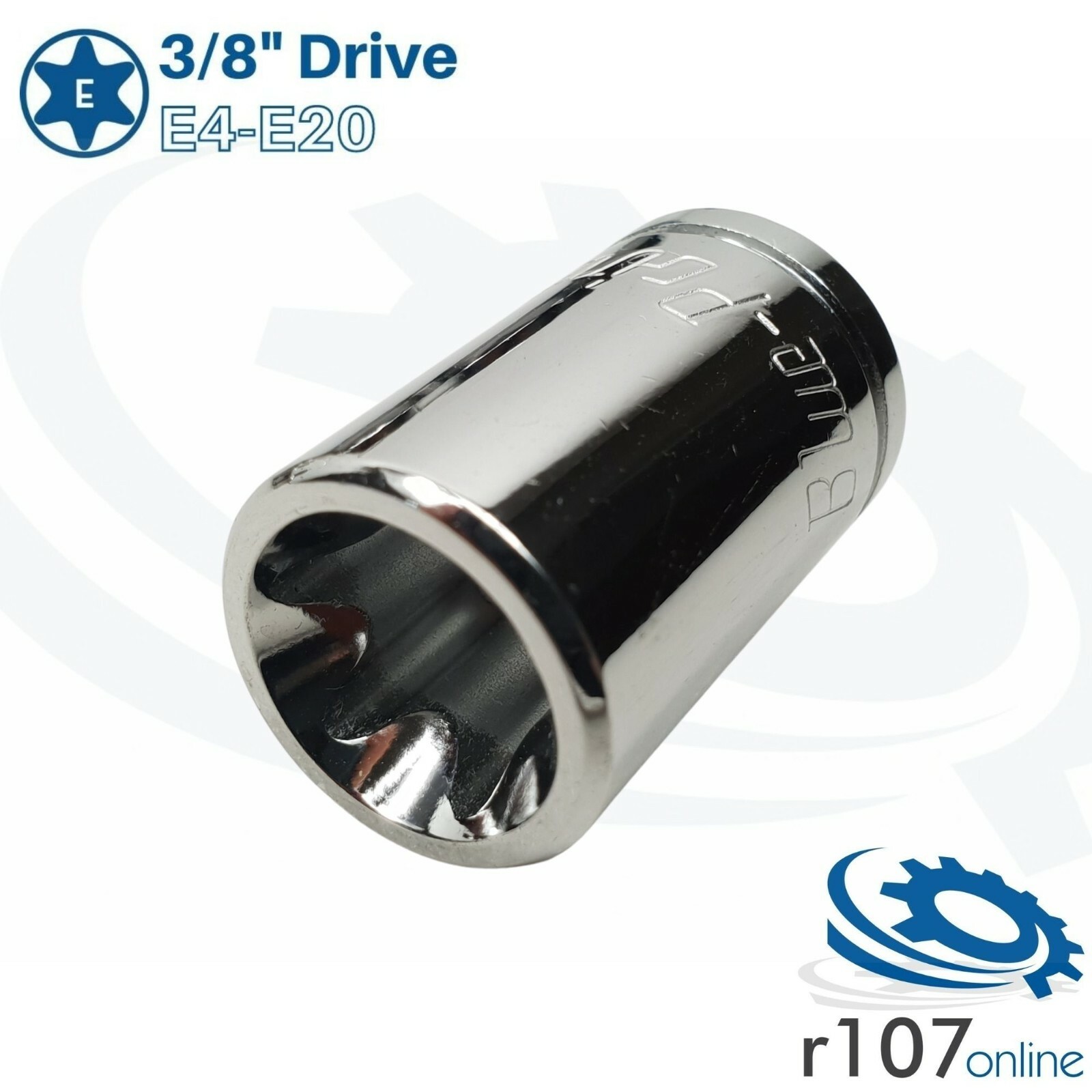 Blue Point 3/8″ Female E Torx Socket Set E4-E20 – As sold by Snap On