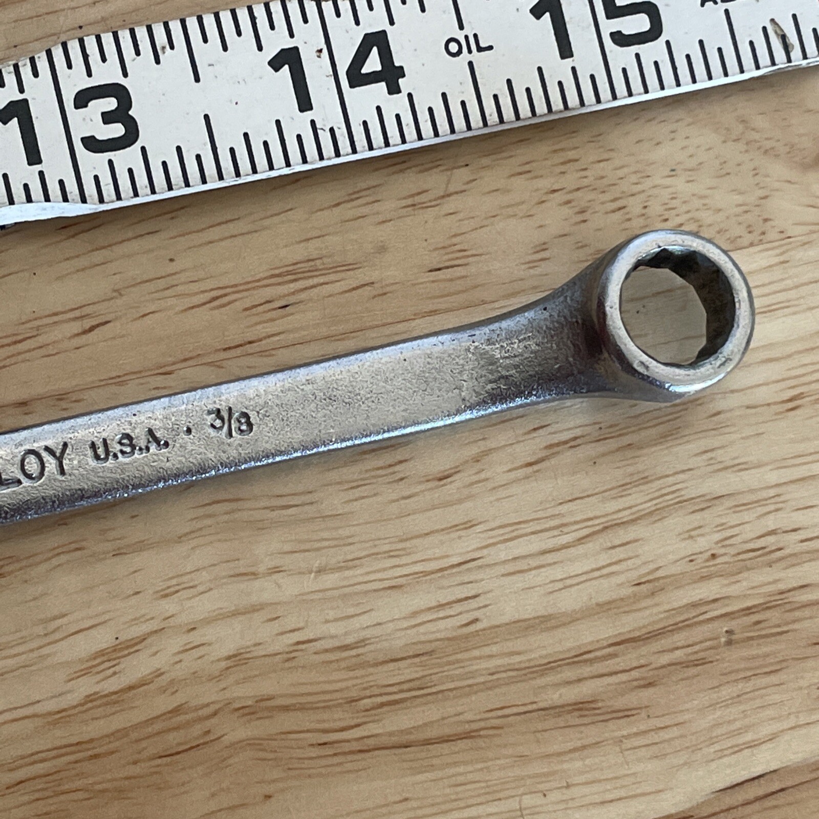 Vintage Penens Challenger 3/8” X 7/16” 12 Point Box End Wrench 6414 Alloy USA