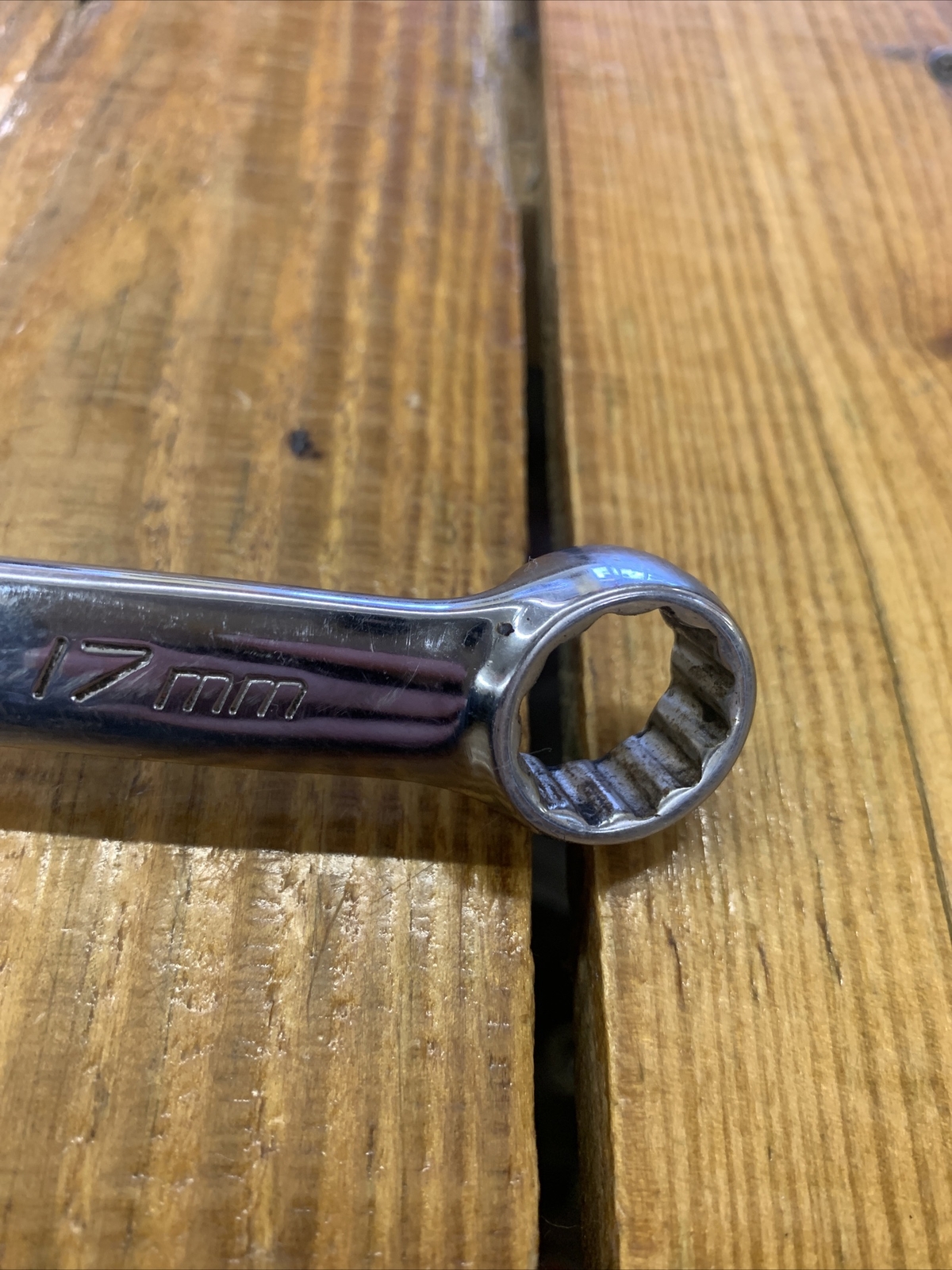 SNAP ON 17MM OEXM170A 12 PT OPEN / BOX END METRIC WRENCH 17 MM USED
