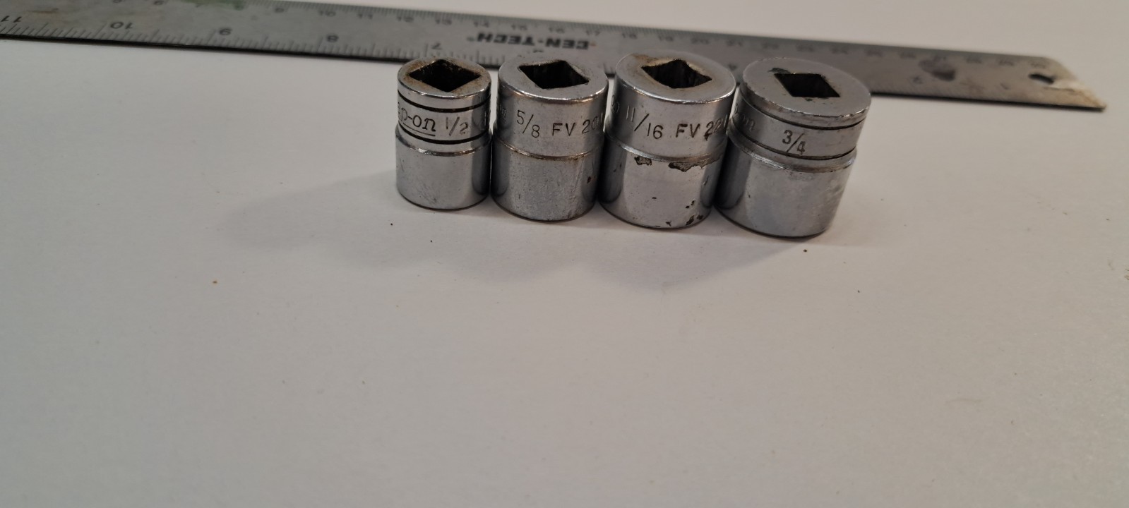 Snap On Tools F241, fv221, fv201,f-161, sae 12 pt. 3/8″ Drive USA Made Sockets