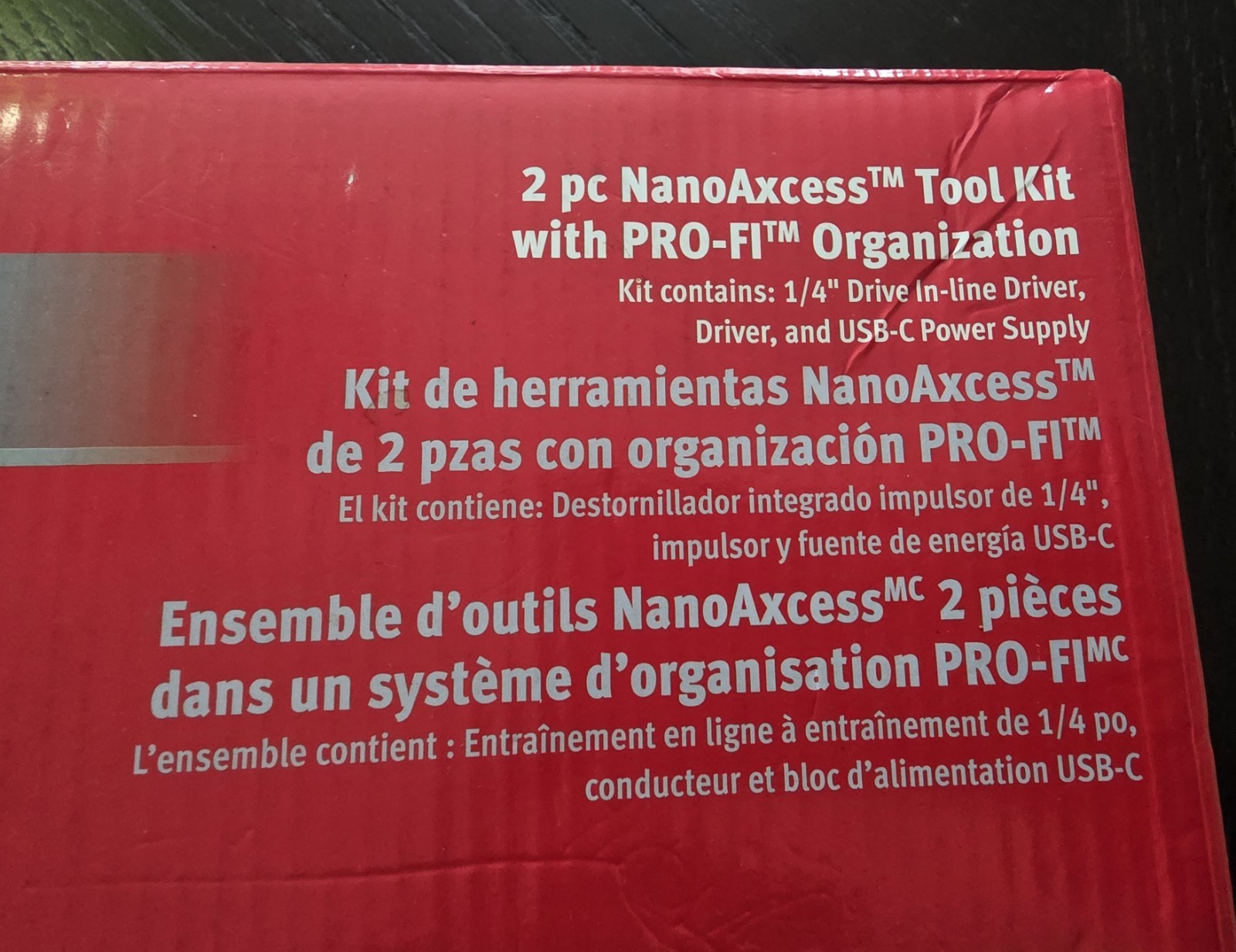 Snap On Tools CTNN13KF Nano/Axcess Tool Kit Red Foam New 1/4drive 2pc
