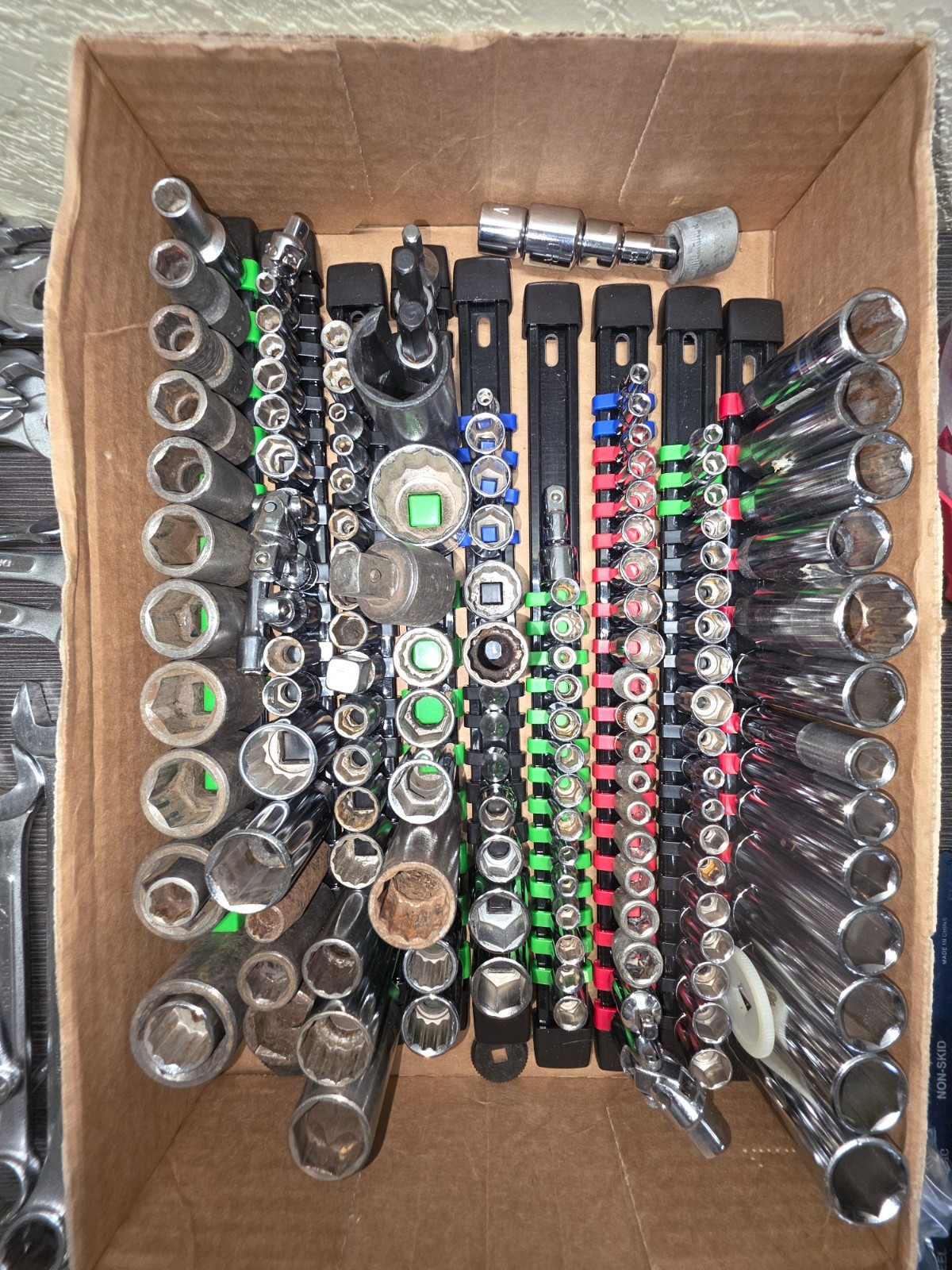 Lot of Misc Sockets, Ratchets, Extensions and Wrench’s – Sets are not complete