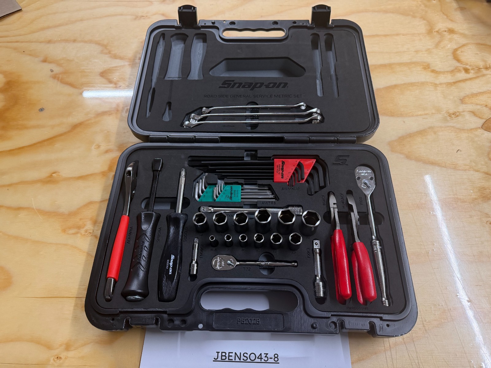 Snap-On Tools USA NEW 43pc Metric Combo General Service Foam Set 243RDGSSFDT