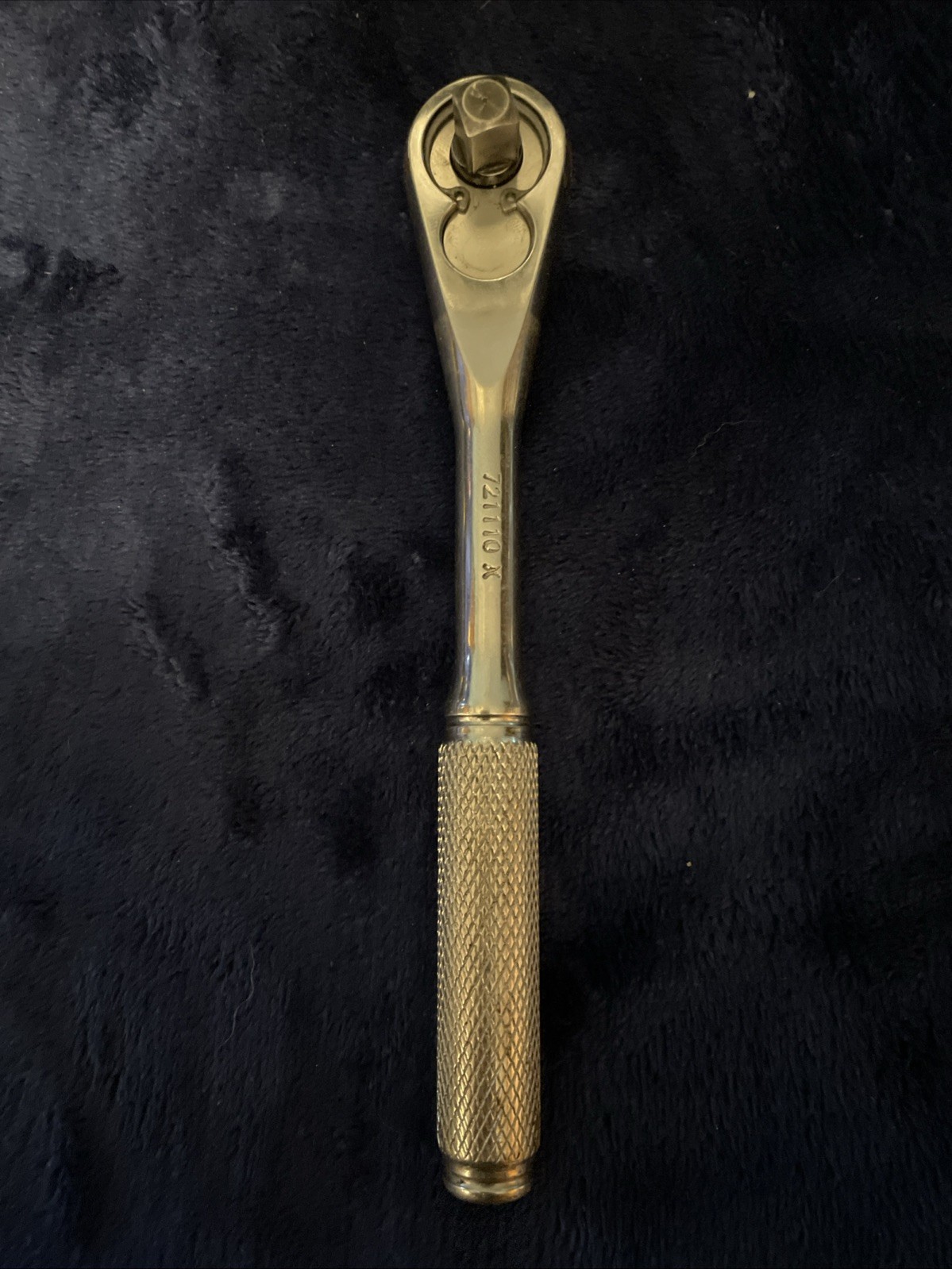 Vintage K-D K 721110 USA Made Ratchet 3/8″ Drive Knurled Handle