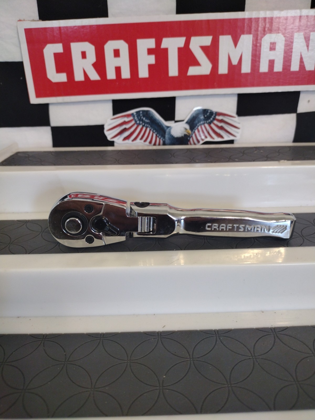 Craftsman 72-Tooth 3/8-in Drive Full Polish Handle Flexible Head Ratchet 99425