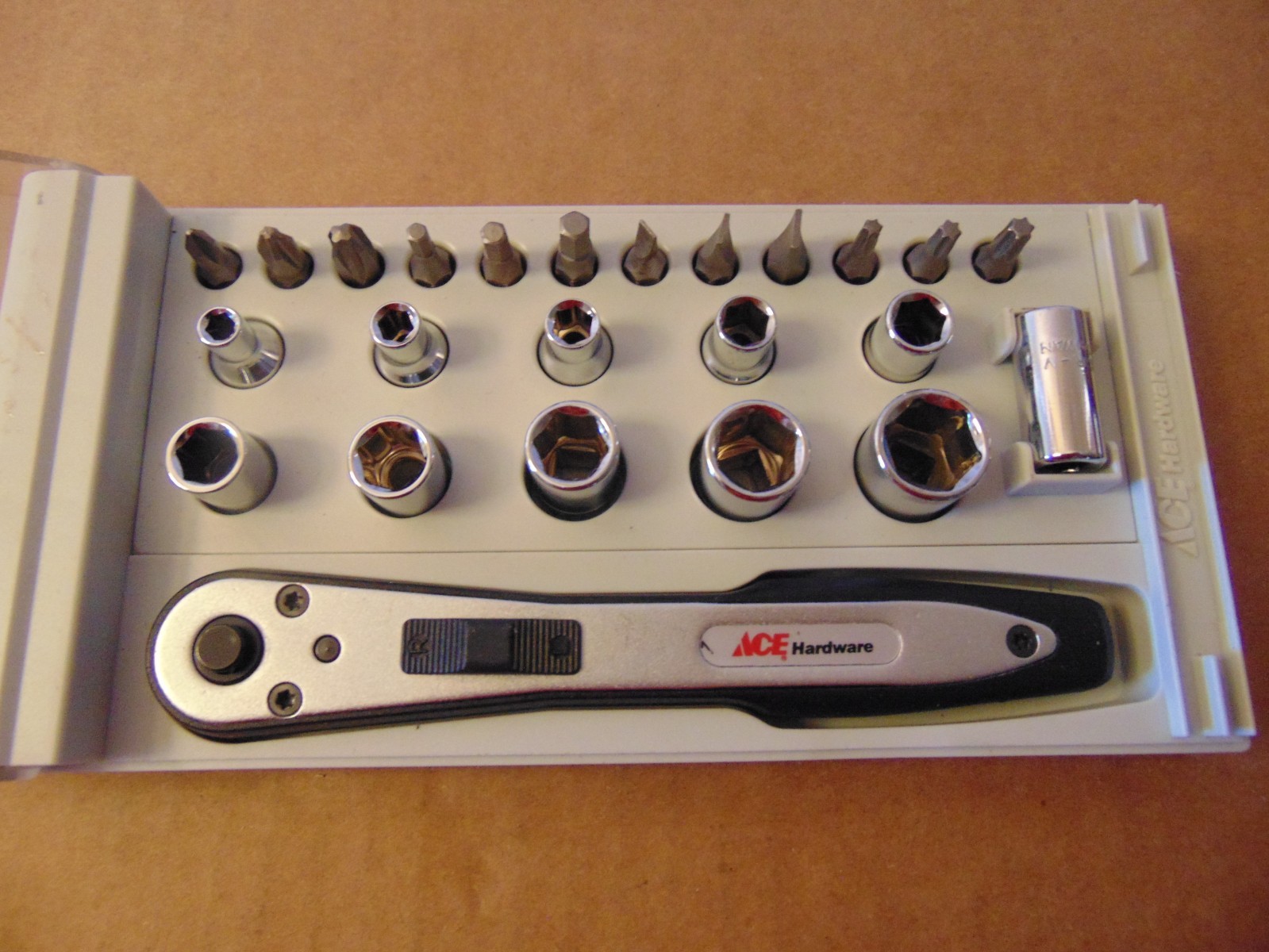 ACE HARDWARE Ratchet Socket Set 1/4 Drive