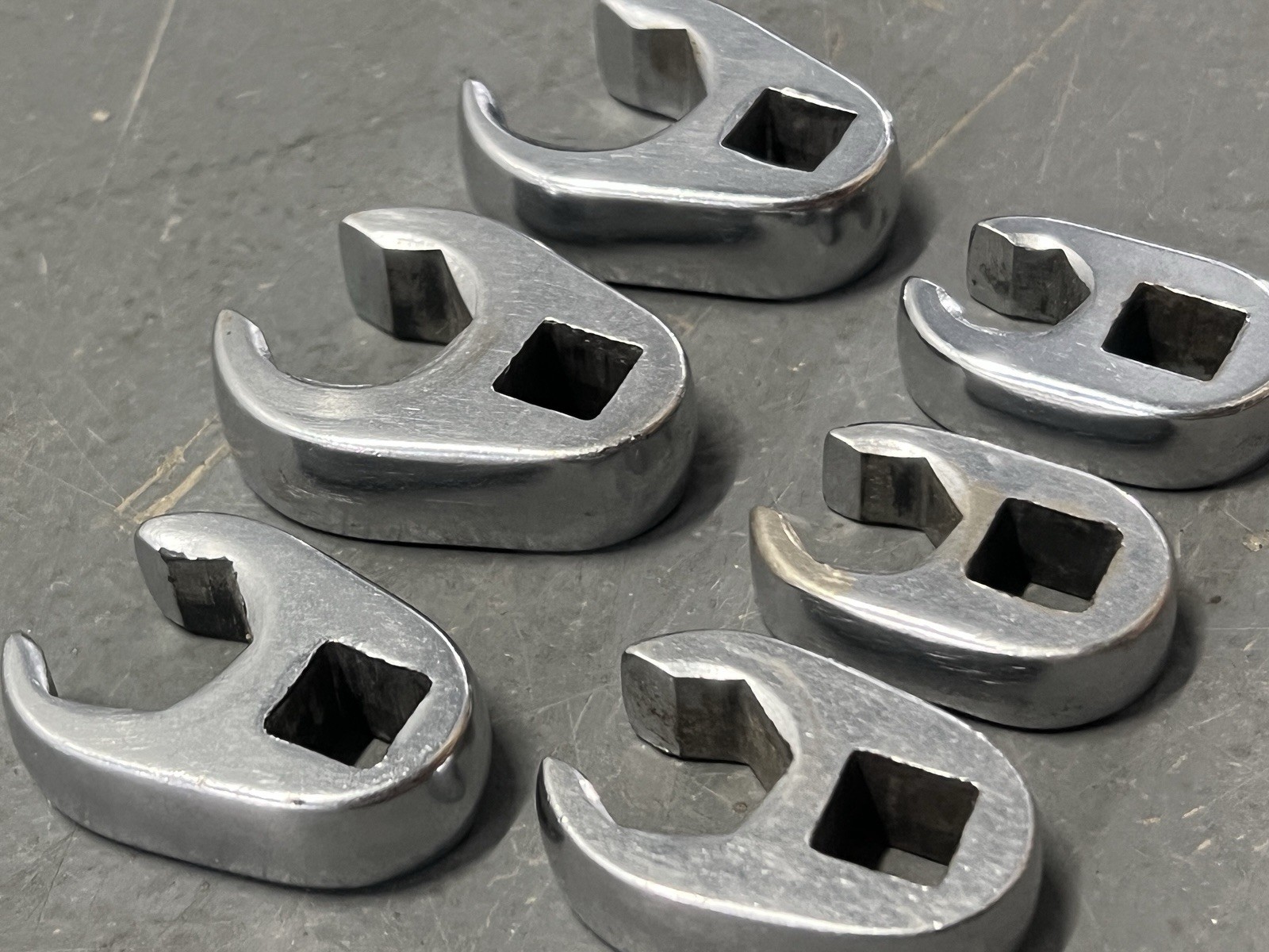 6 Piece SNAP ON Tools SAE 3/8″ Drive Crowsfoot Wrench Set FRX140-FRX240