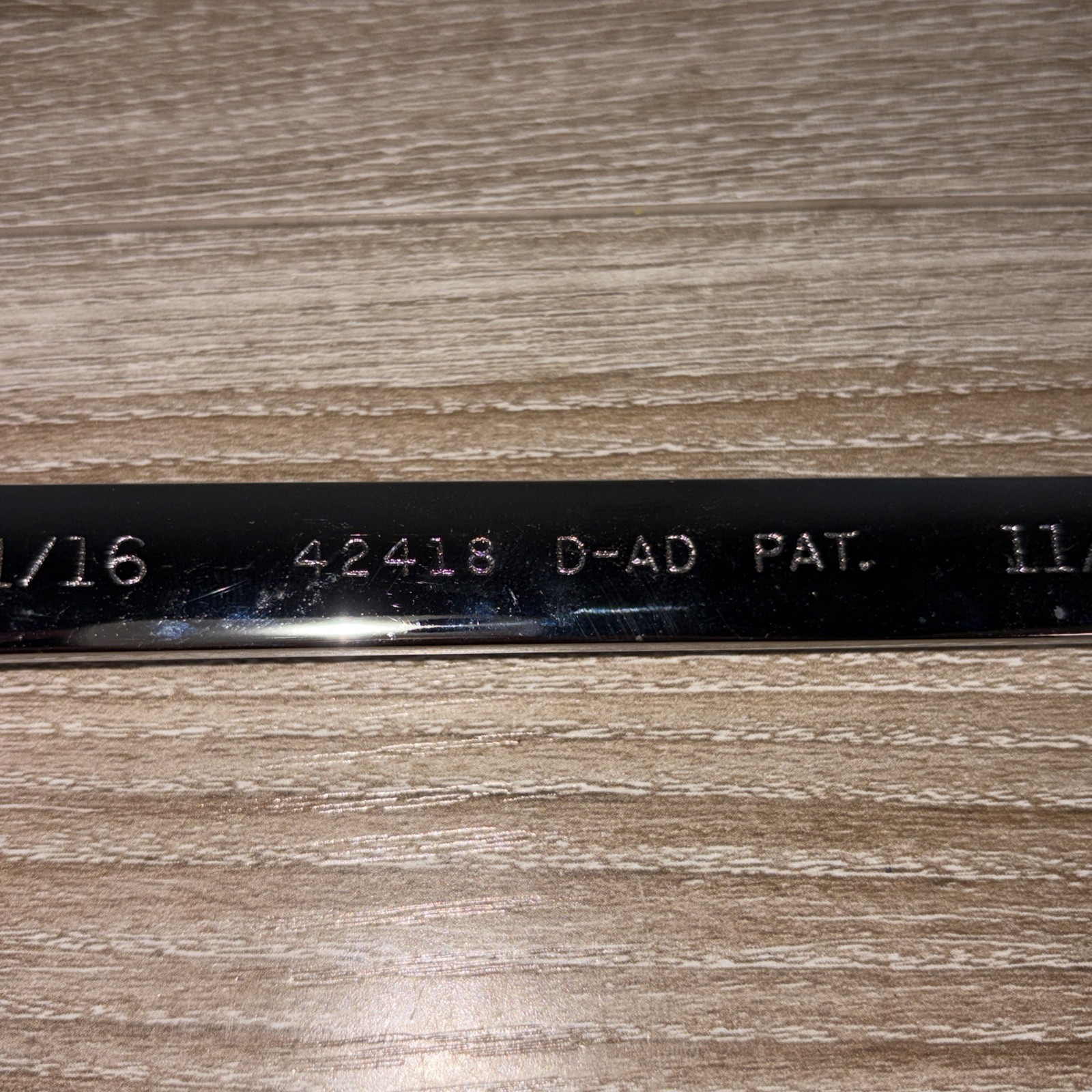 Craftsman 11/16-in Standard (SAE) Reversible Ratchet Wrench 42418 D-AD PAT.