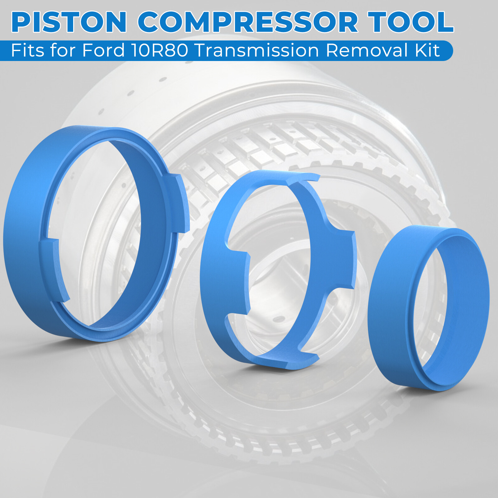 For Ford 10R80 & GM 10L80 Trans Piston Compressor Tool Clutch Ring Removal Kit
