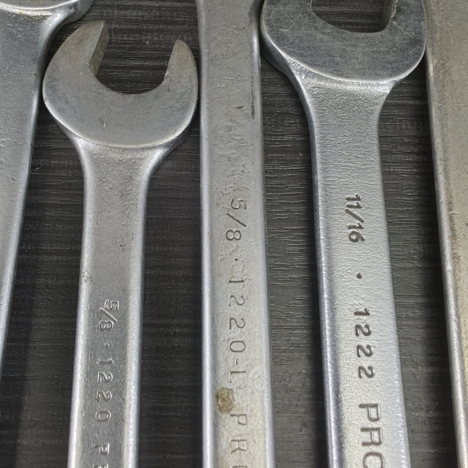 Vintage PROTO Professional USA Combination Wrench Lot of 11 SAE 5/16-3/4 Tools