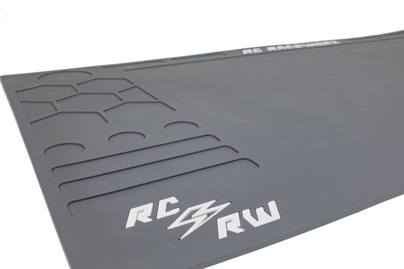 RC Raceworx Flight Deck Pit Mat 23×48 – Black and White