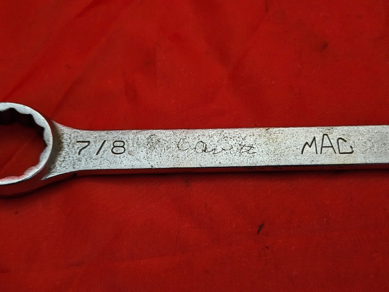 MAC CW28 7/8″ 12 Point Combination Wrench Open Box End USA SAE S16