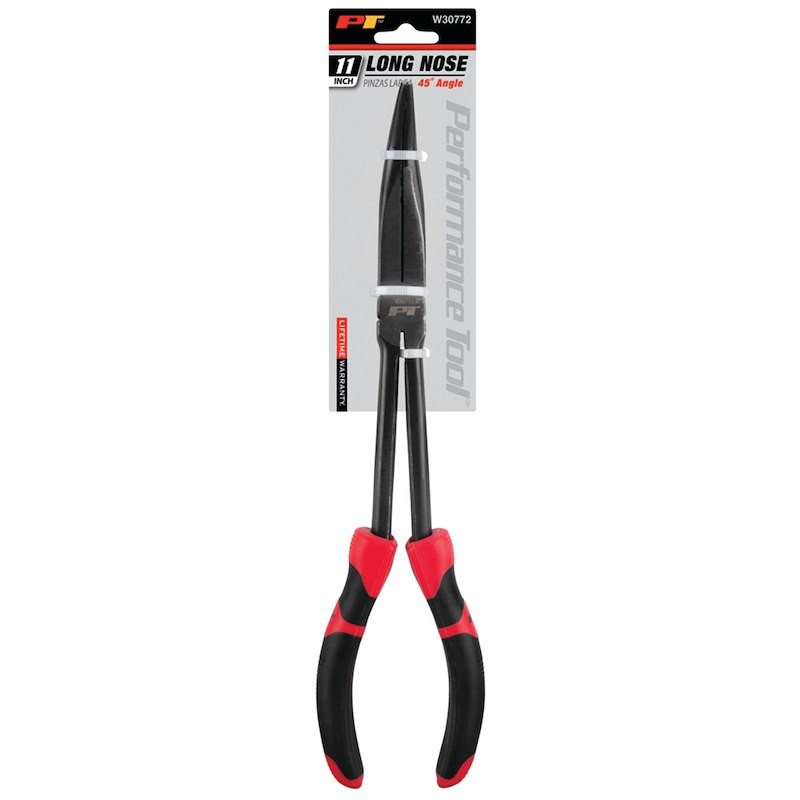 Performance Tool W30772 Pliers; 45 Degree Long Handle; 11 Inch Length; Non-Rever