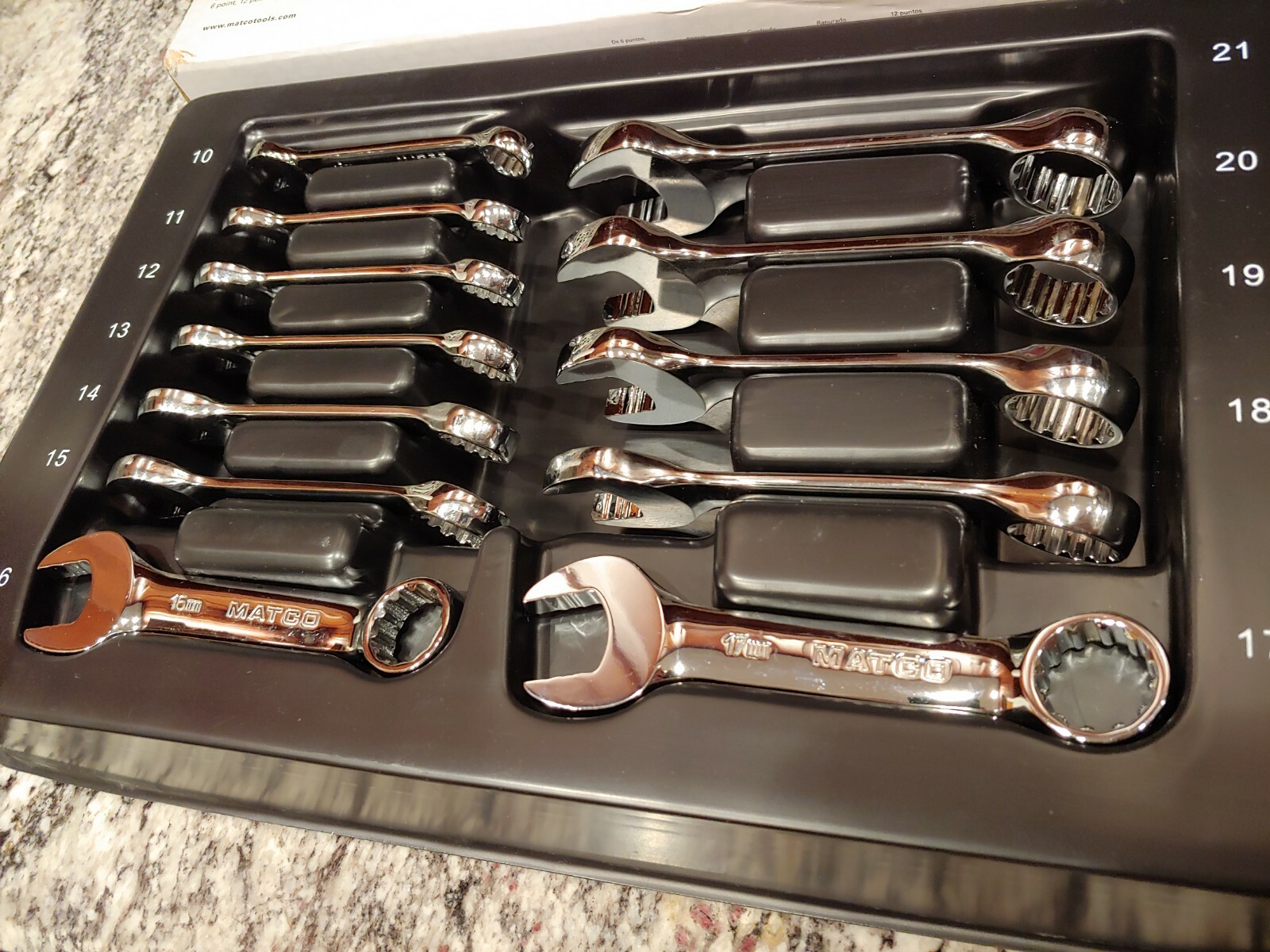 Matco Tools 12pc Non-Slip Stubby Wrench Set – METRIC