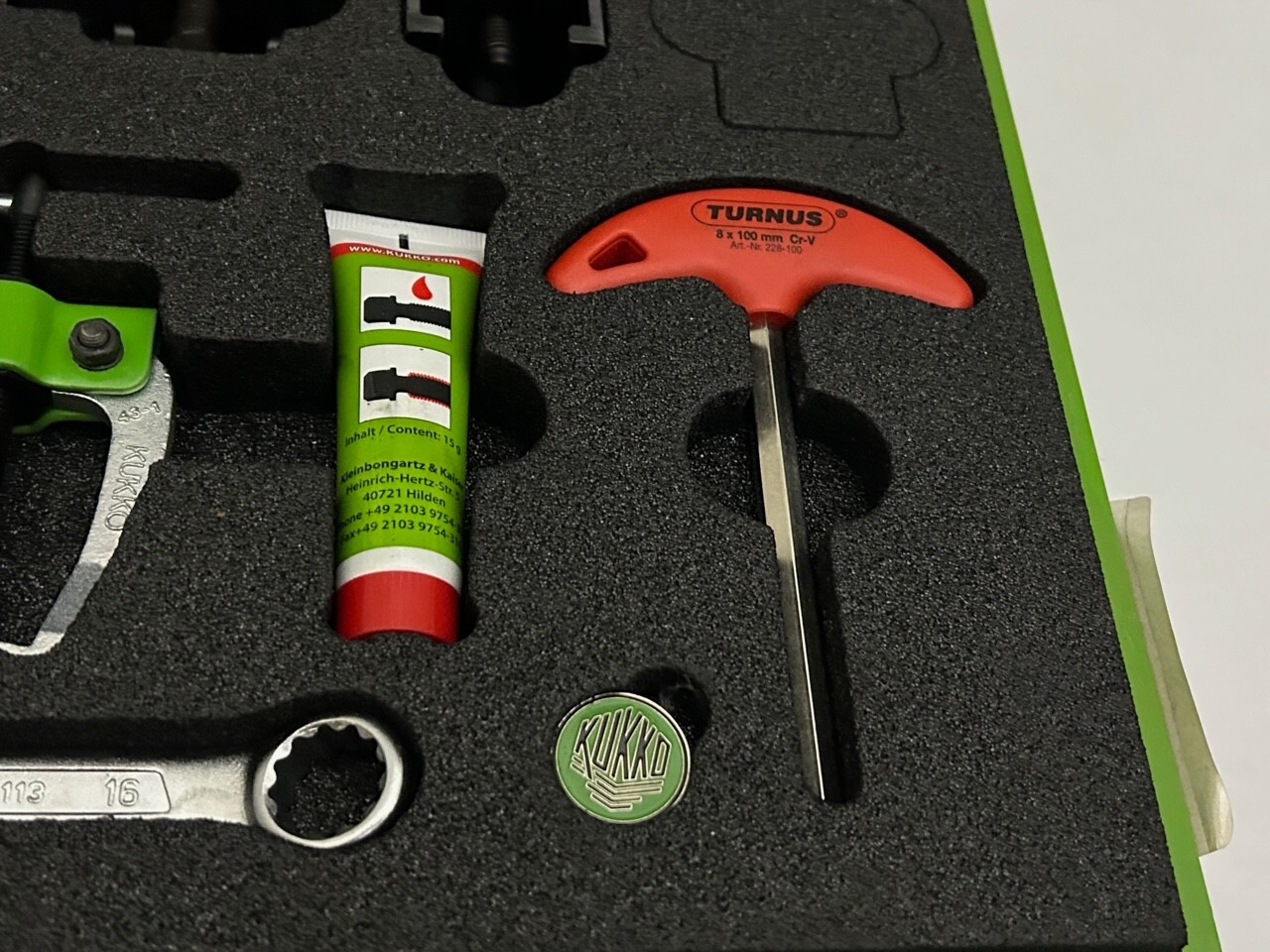 Kukko New 10 Piece Manuel Universal Wiper Arm Puller Set K-142/6 GERMANY w/ Case