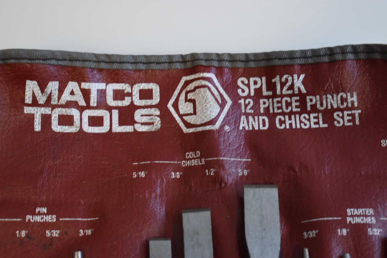 Matco Tools SPL12K 12pc Punch And Chisel Set w/ Pouch