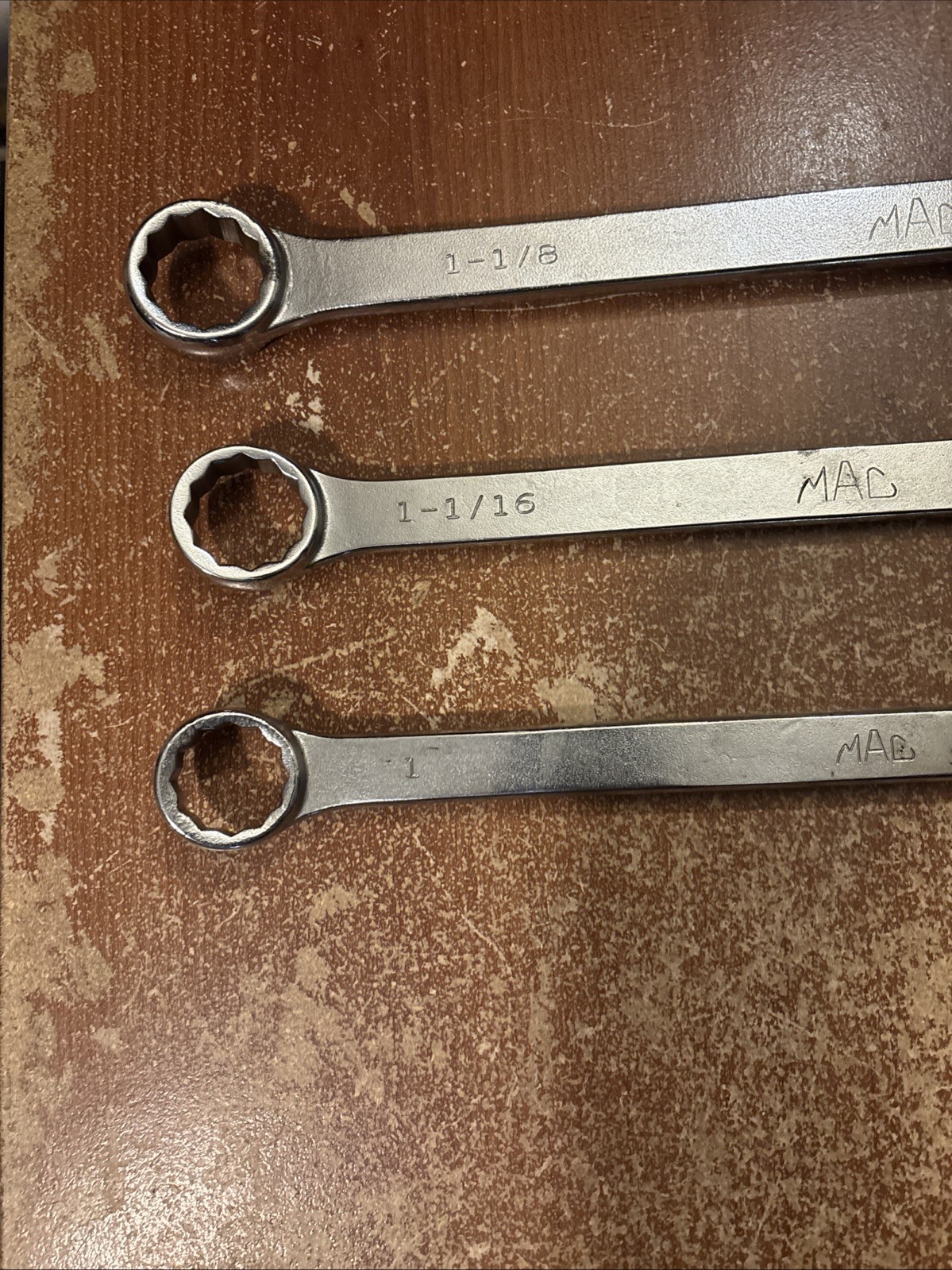 Mac Tools Large Combination Wrench Lot USA