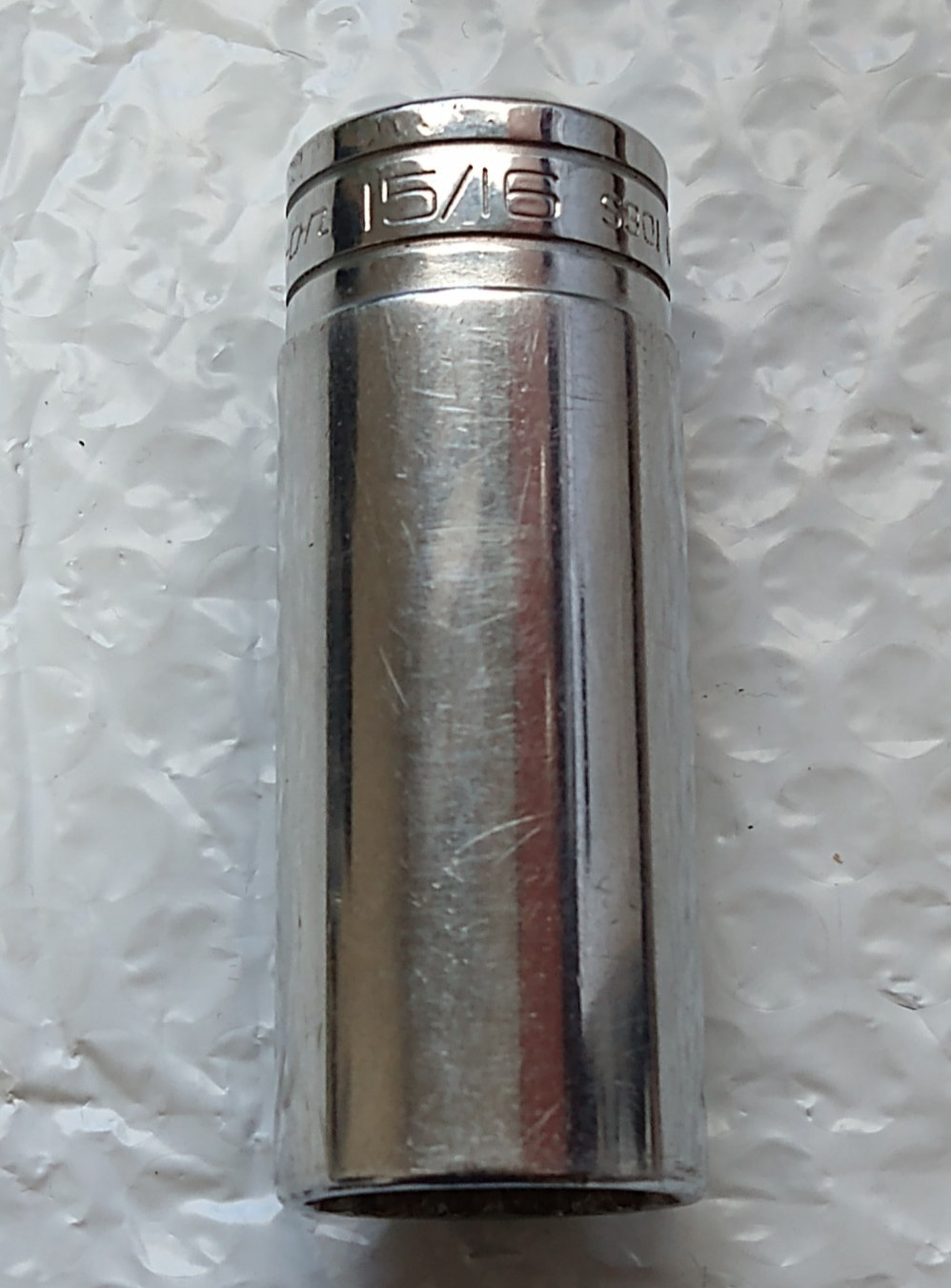 SNAP ON S301, 1/2″ DRIVE, 15/16″ SOCKET, 3.25″ DEEP/HIGH, 12 POINT.