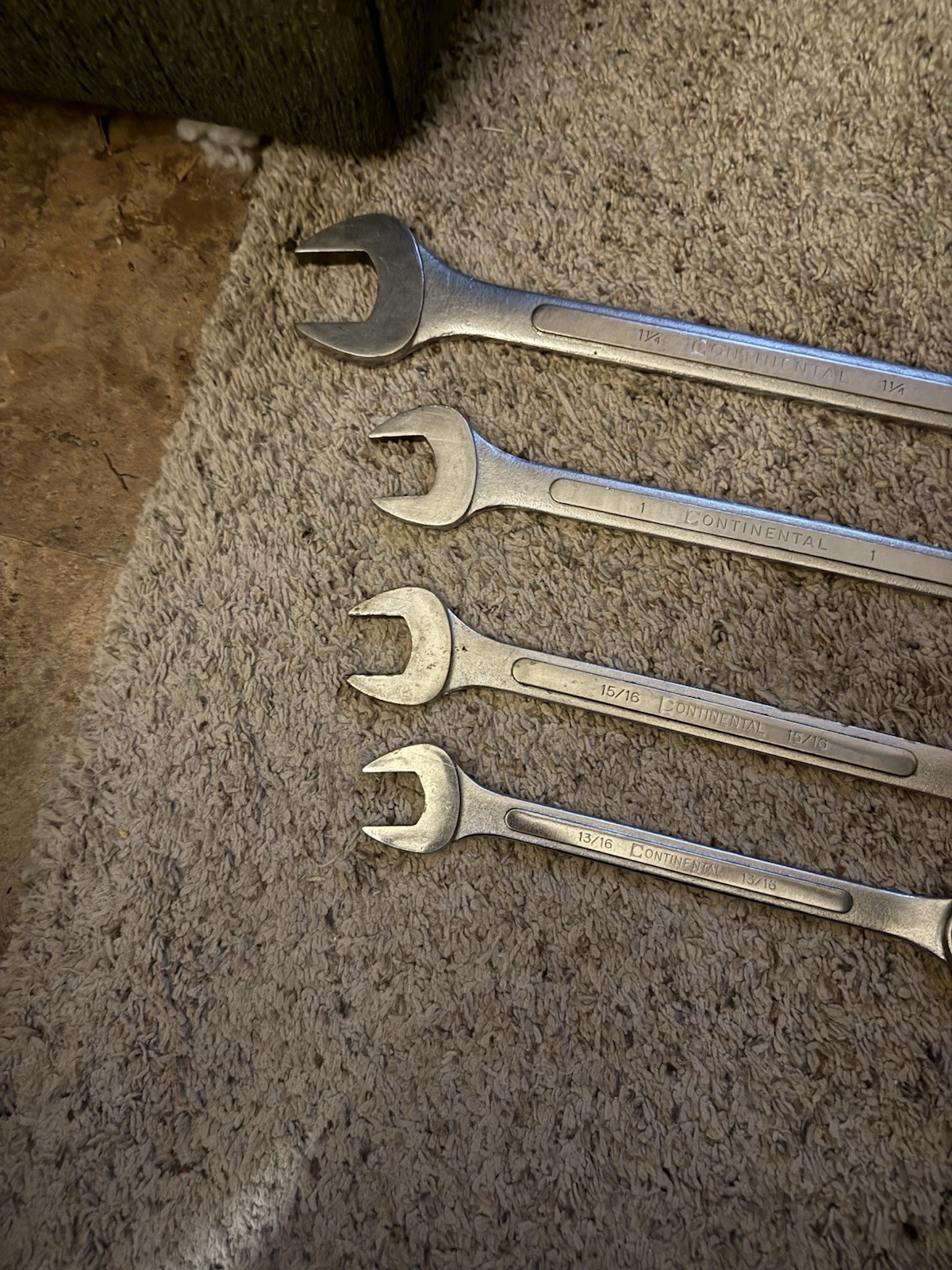 4 – VTG Continental Forged Alloy Steel SAE Combination Wrenches Japan